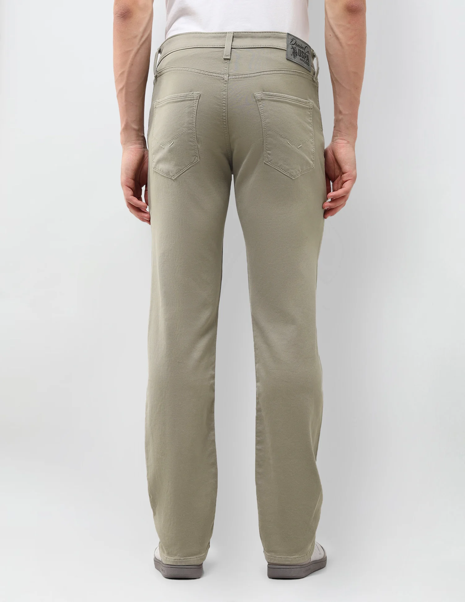 Harold Slim Straight Fit Green Jeans - Image 5