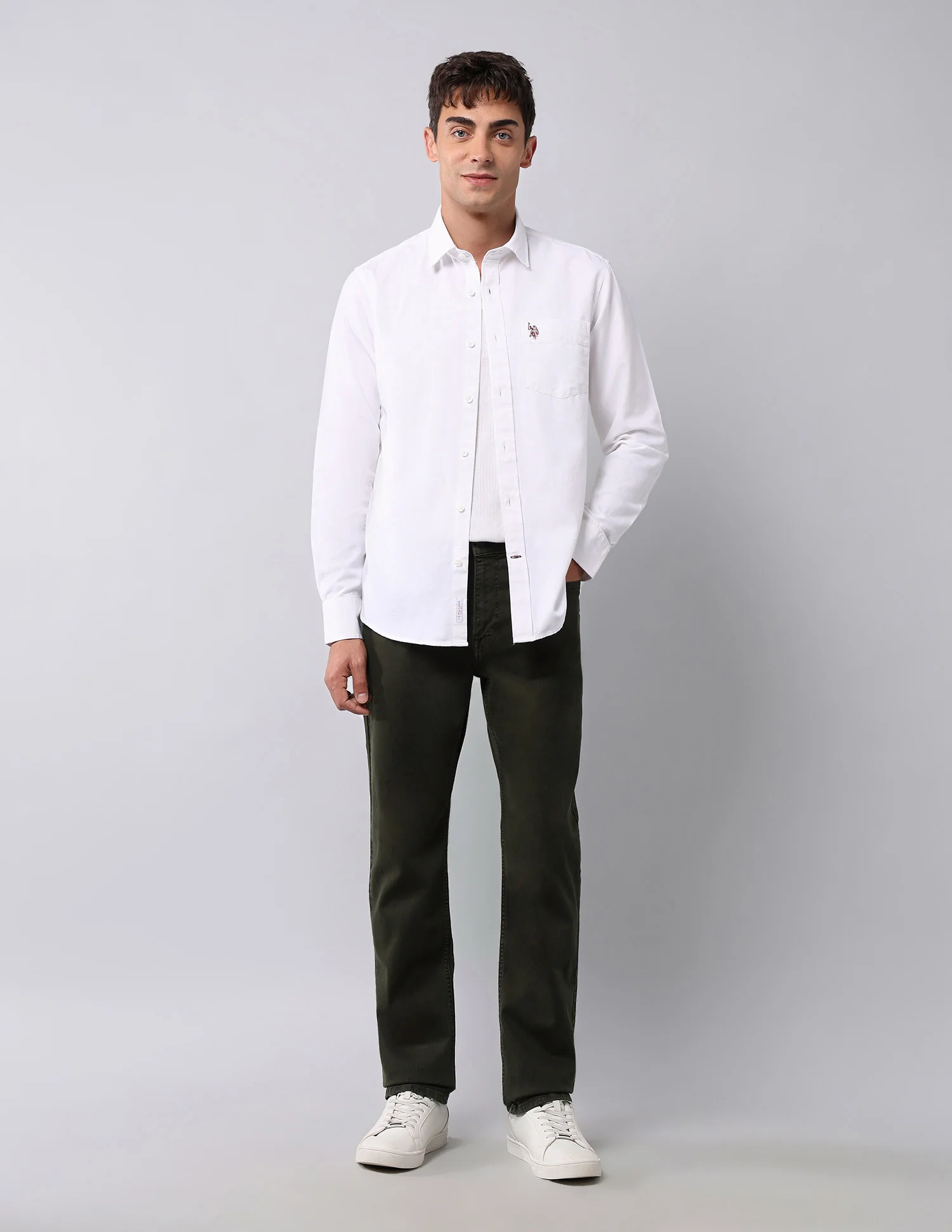 Harold Slim Straight Fit Green Jeans - Image 3