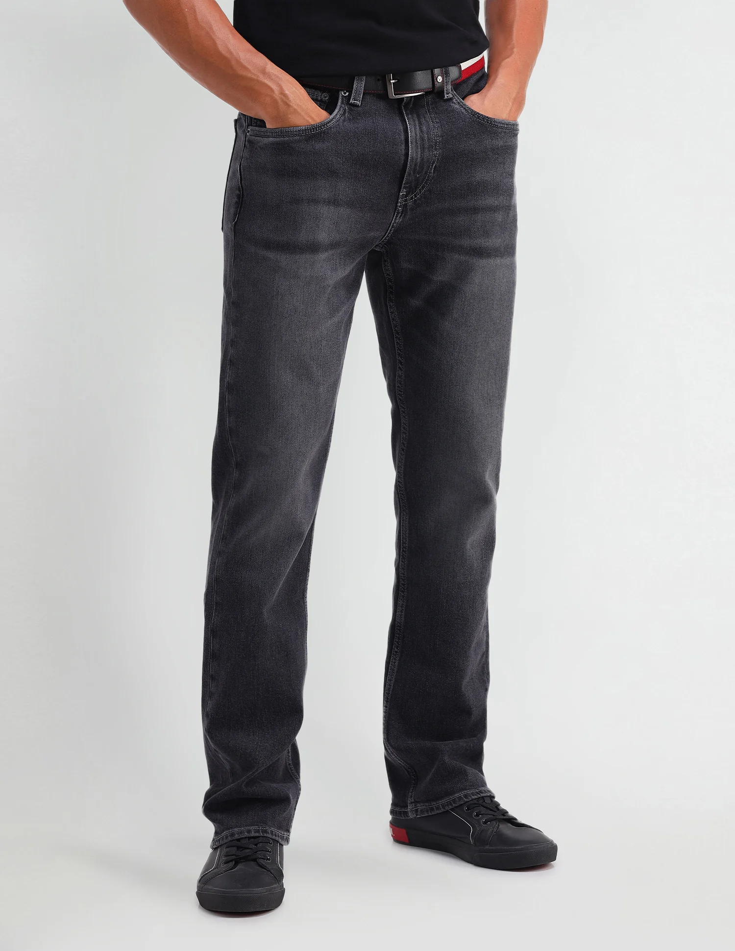 Harold Slim Straight Fit Grey Jeans