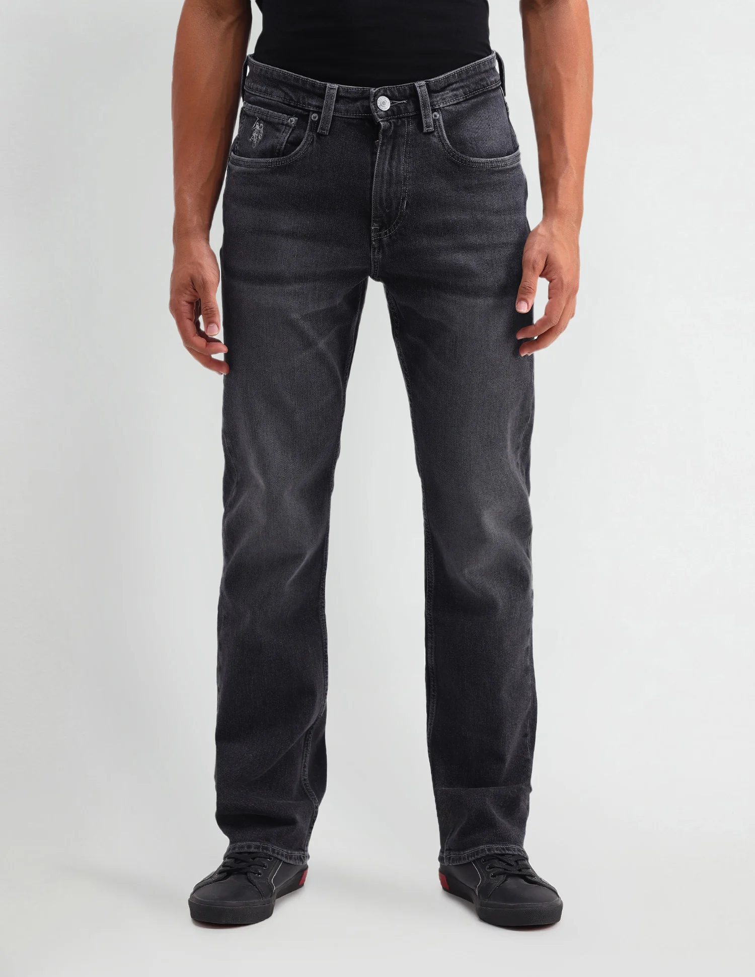 Harold Slim Straight Fit Grey Jeans - Image 6
