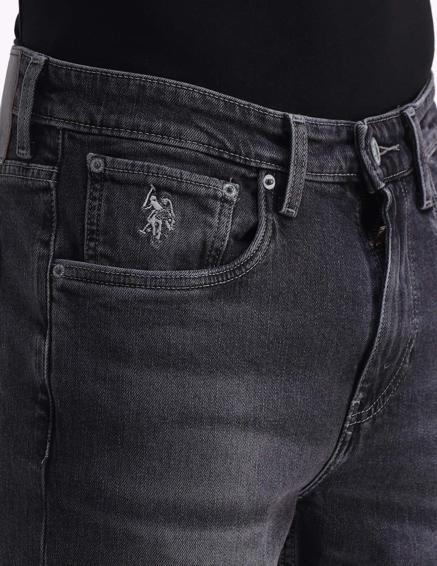 Harold Slim Straight Fit Grey Jeans - Image 7