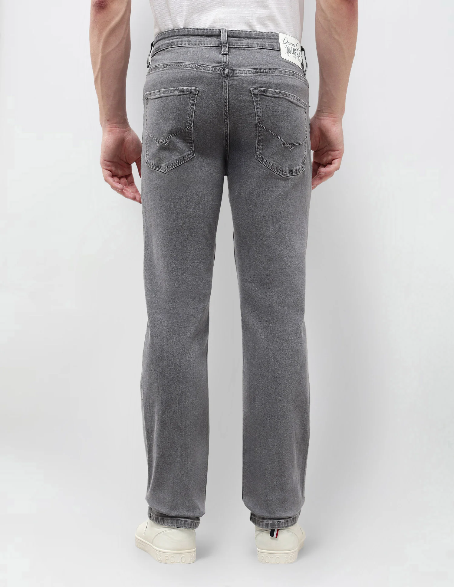Harold Slim Straight Fit Grey Jeans - Image 5