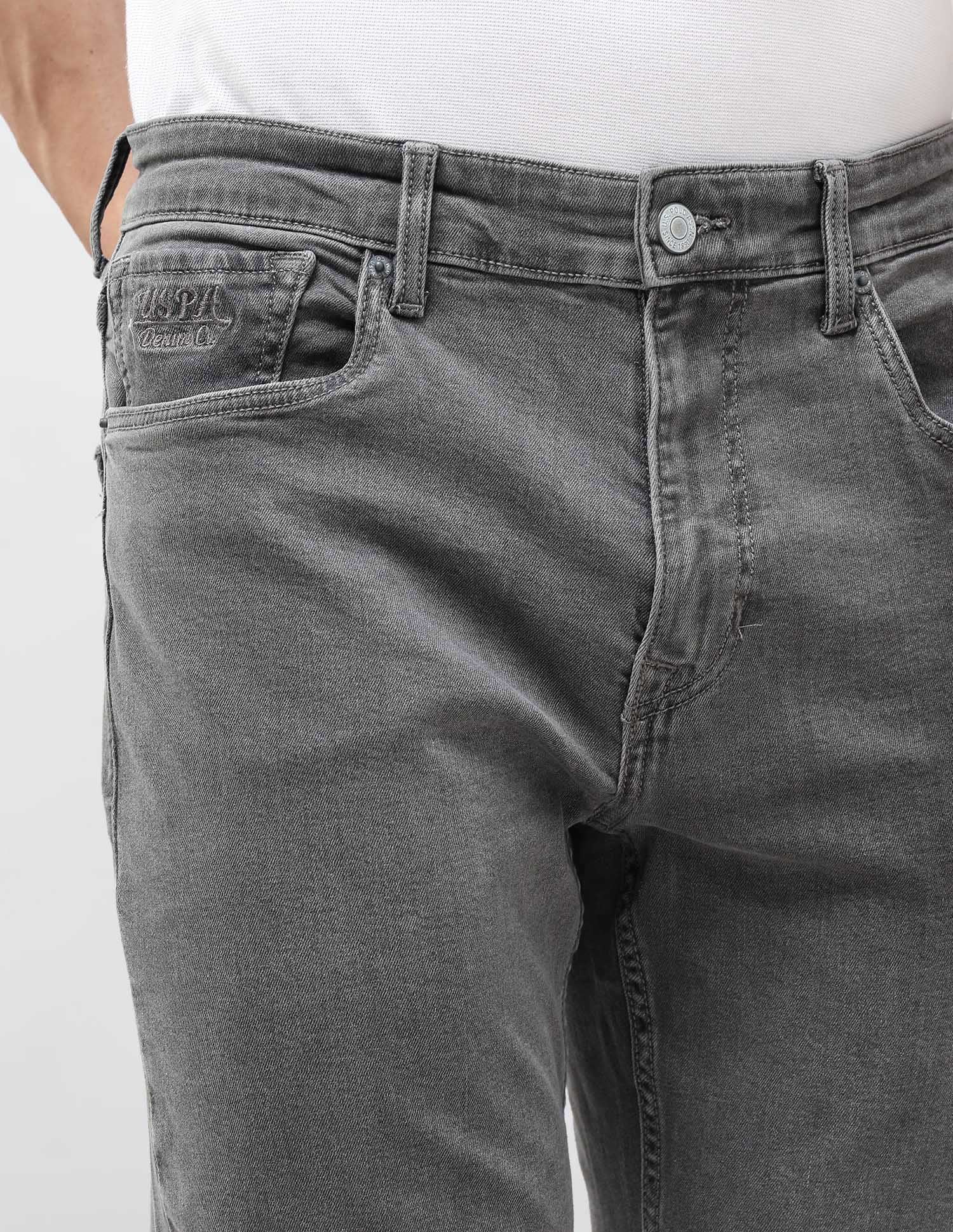Harold Slim Straight Fit Grey Jeans - Image 7