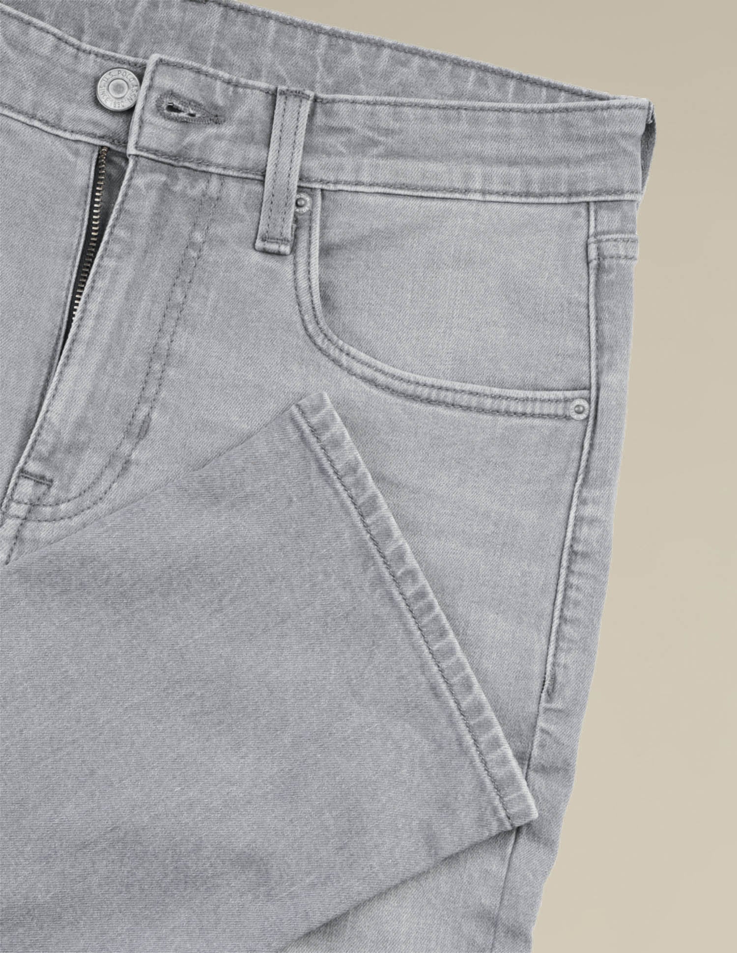 Harold Slim Straight Fit Grey Jeans - Image 2