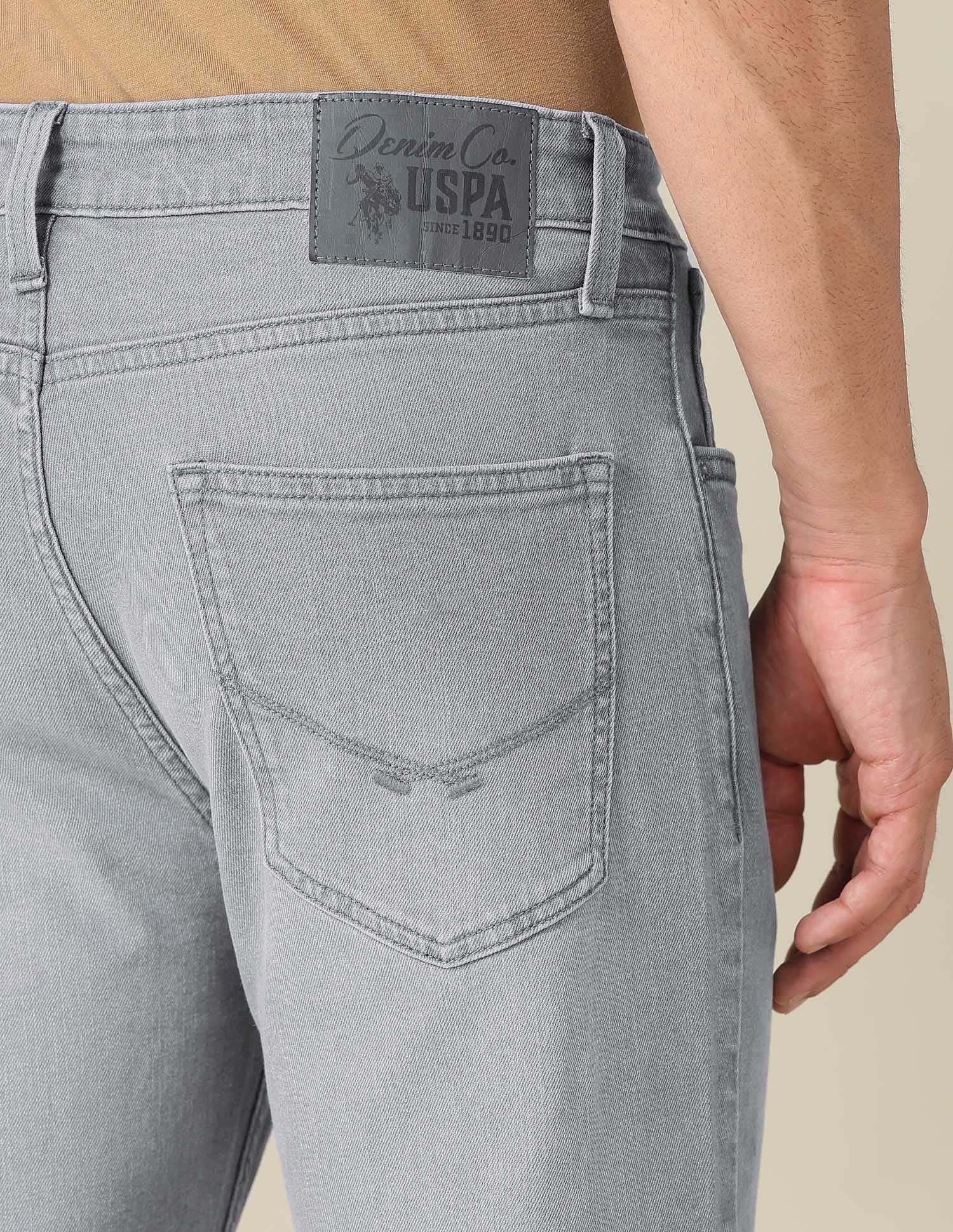Harold Slim Straight Fit Grey Jeans - Image 8