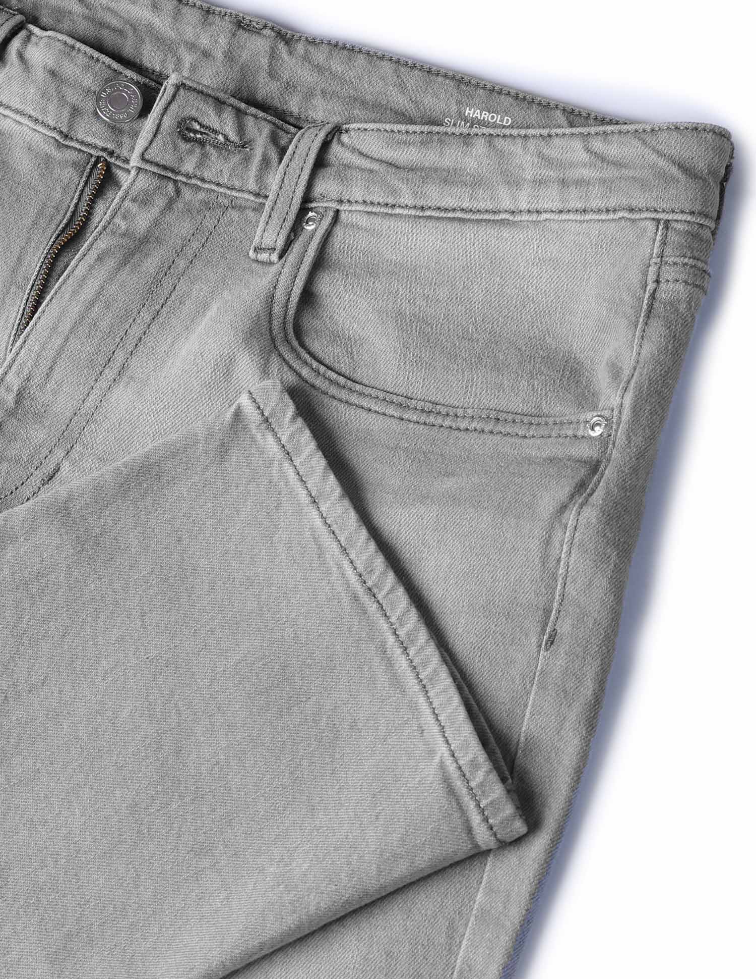 Harold Slim Straight Fit Grey Jeans - Image 2