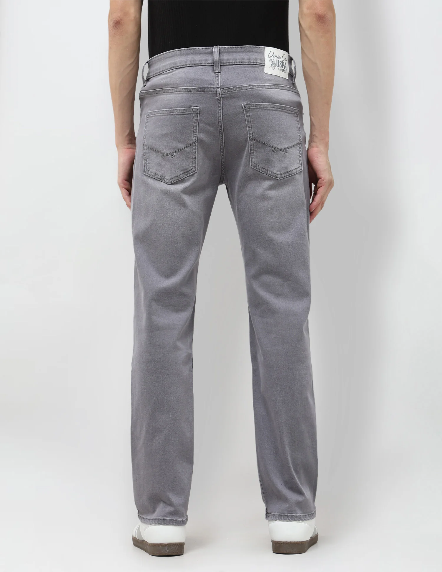 Harold Slim Straight Fit Grey Jeans - Image 5