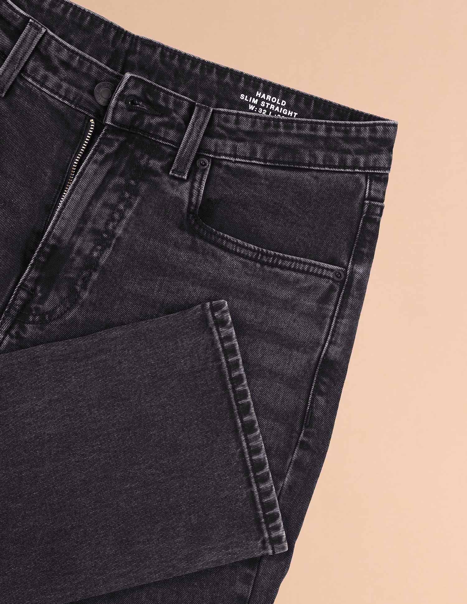 Harold Slim Straight Fit Grey Jeans - Image 2