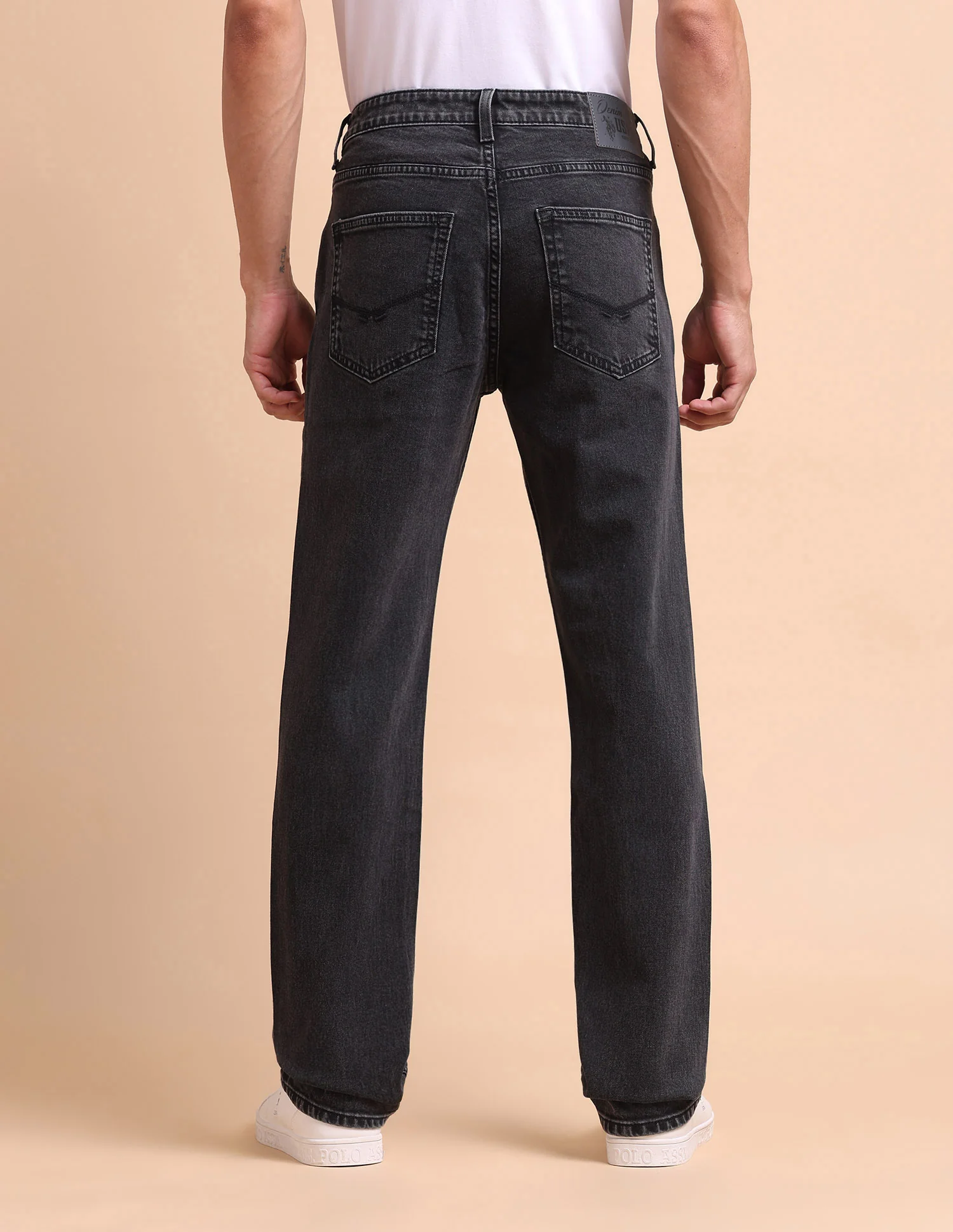 Harold Slim Straight Fit Grey Jeans - Image 5