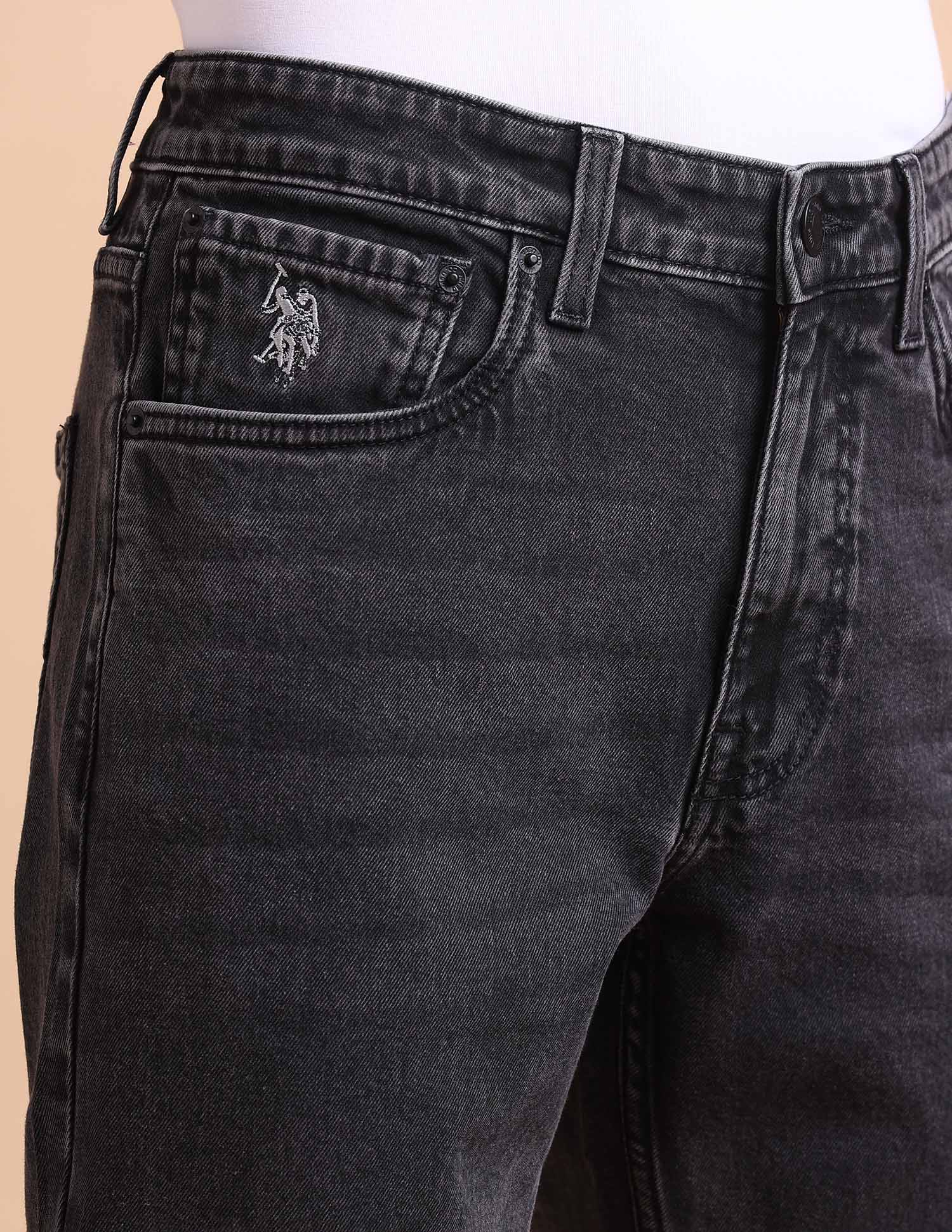 Harold Slim Straight Fit Grey Jeans - Image 7
