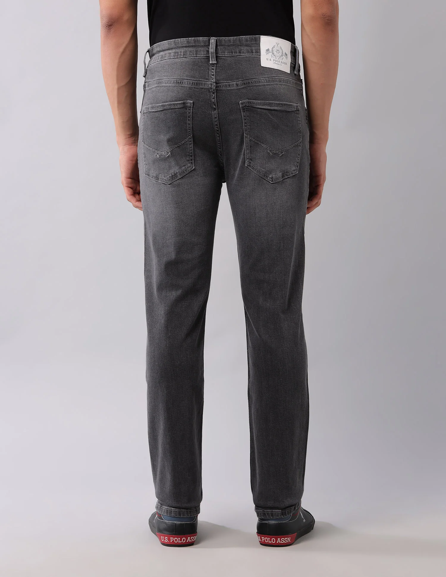Harold Slim Straight Fit Grey Jeans - Image 5