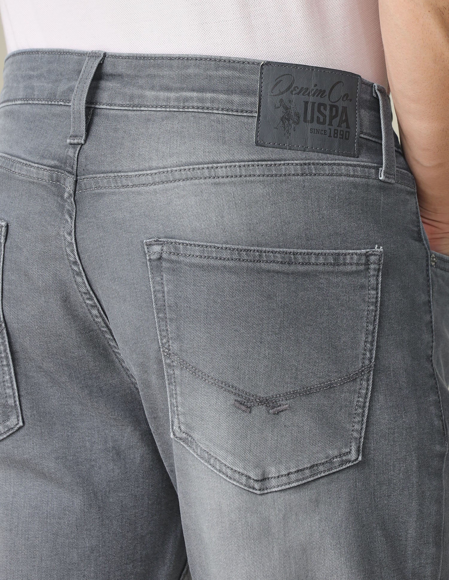 Harold Slim Straight Fit Whiskered Jeans - Image 7