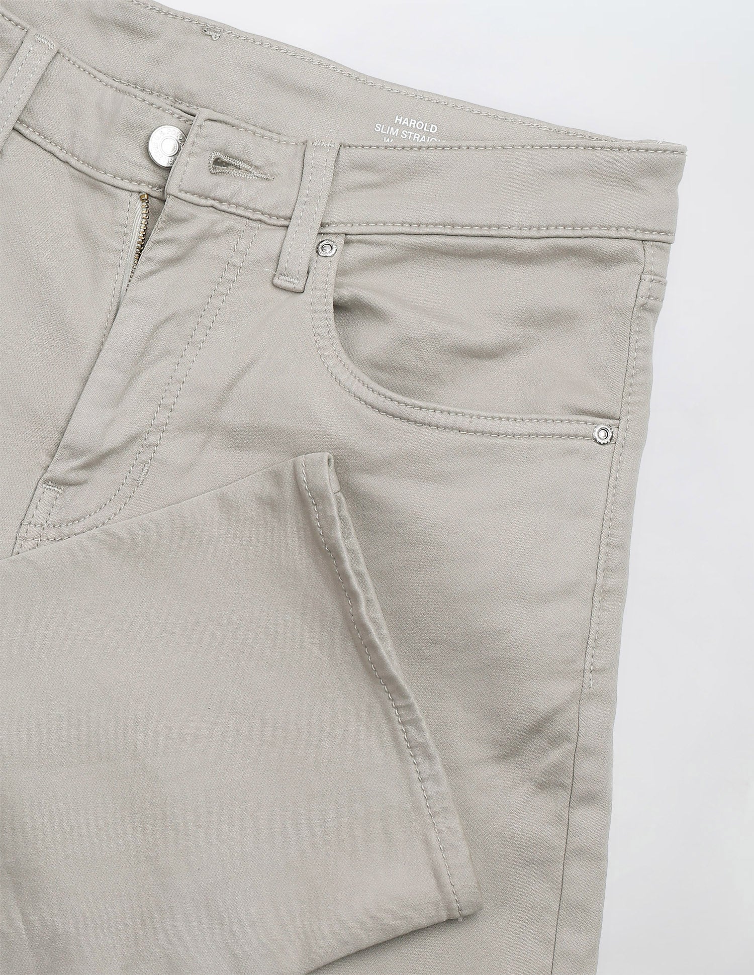 Harold Slim Straight Grey Jeans - Image 2