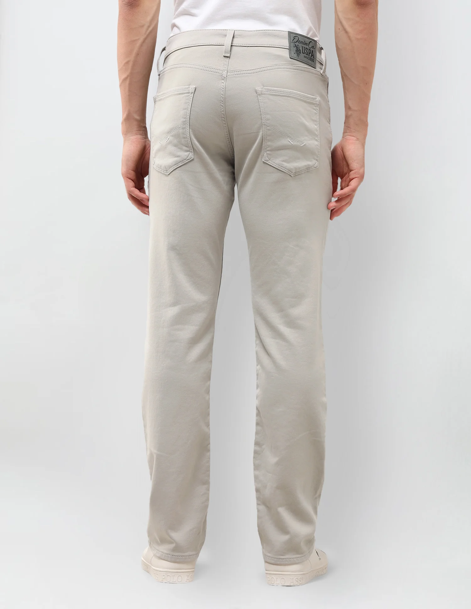 Harold Slim Straight Grey Jeans - Image 5
