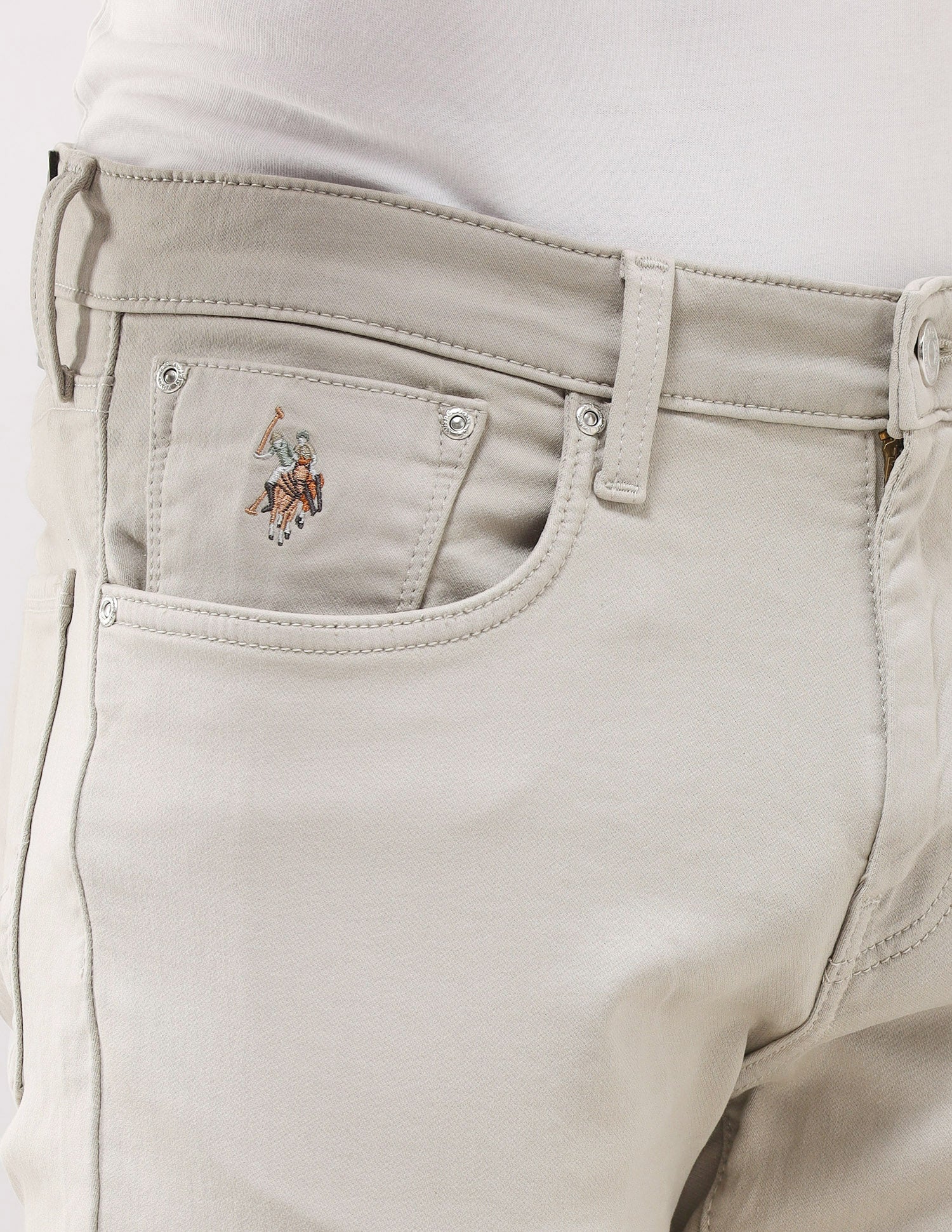 Harold Slim Straight Grey Jeans - Image 7