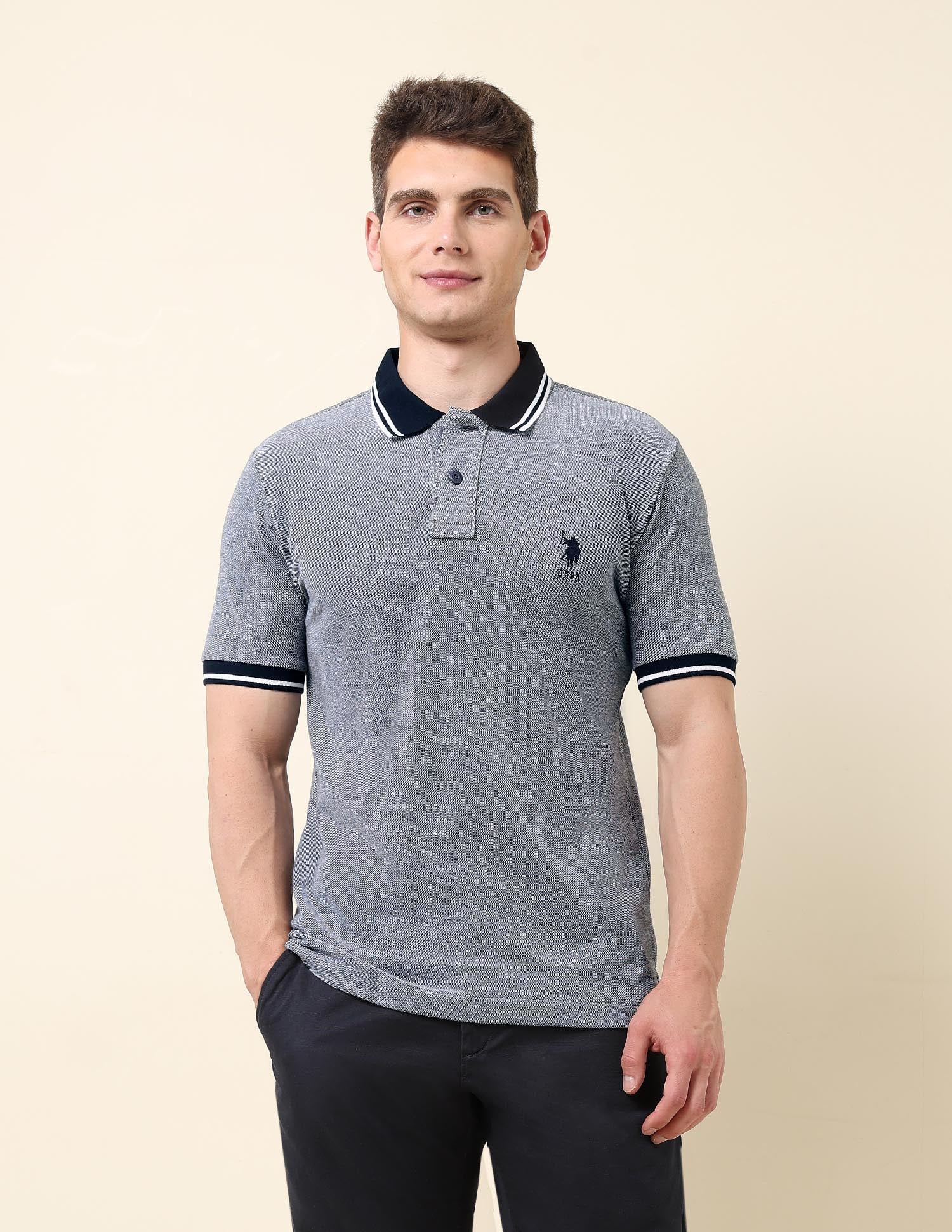 Heathered Classic Polo Shirt - Image 6