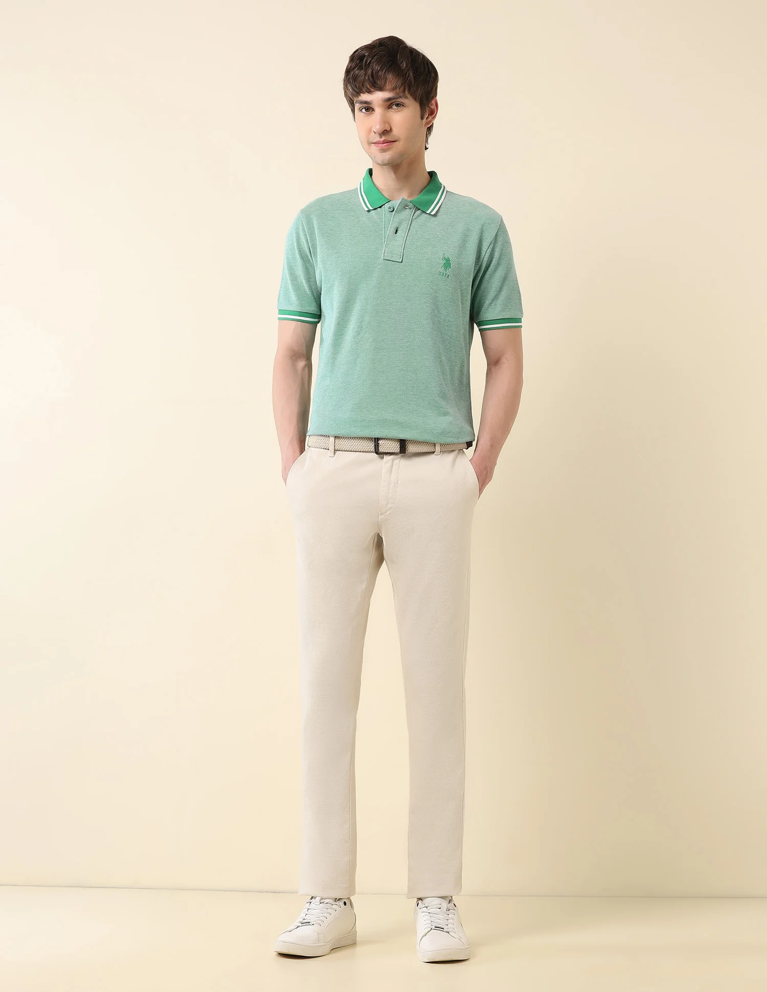 Heathered Classic Polo Shirt - Image 3