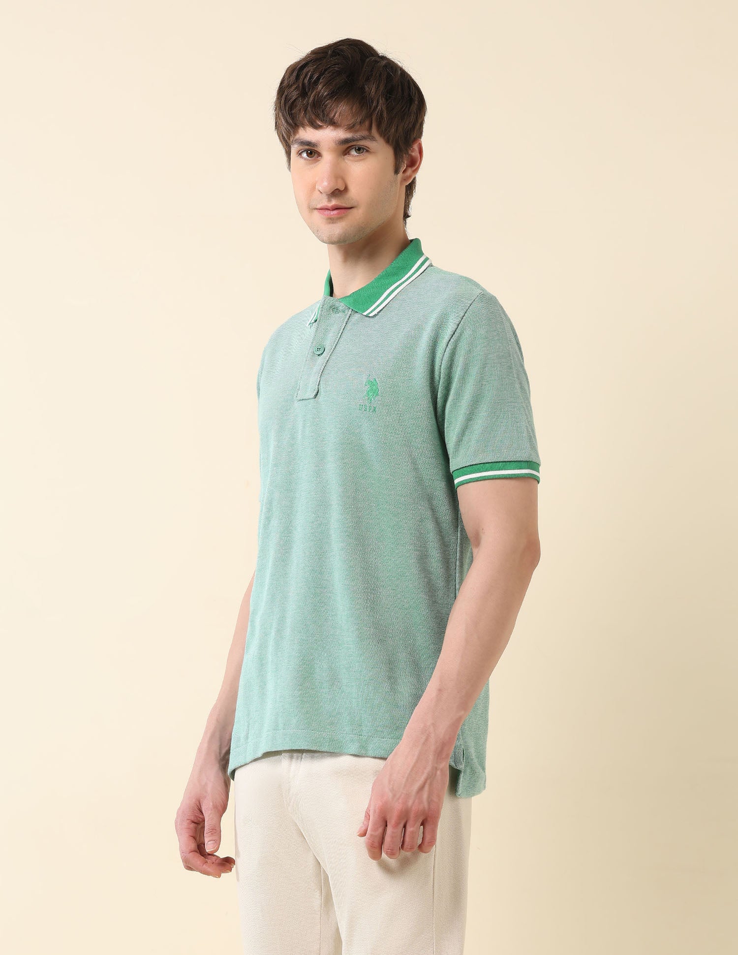 Heathered Classic Polo Shirt - Image 4