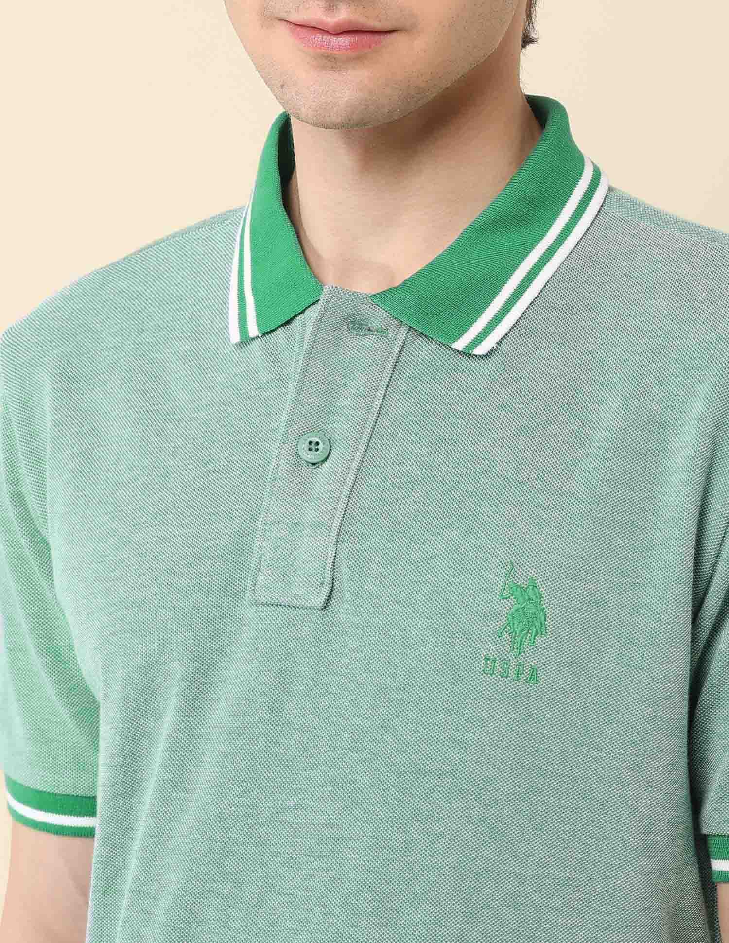 Heathered Classic Polo Shirt - Image 7