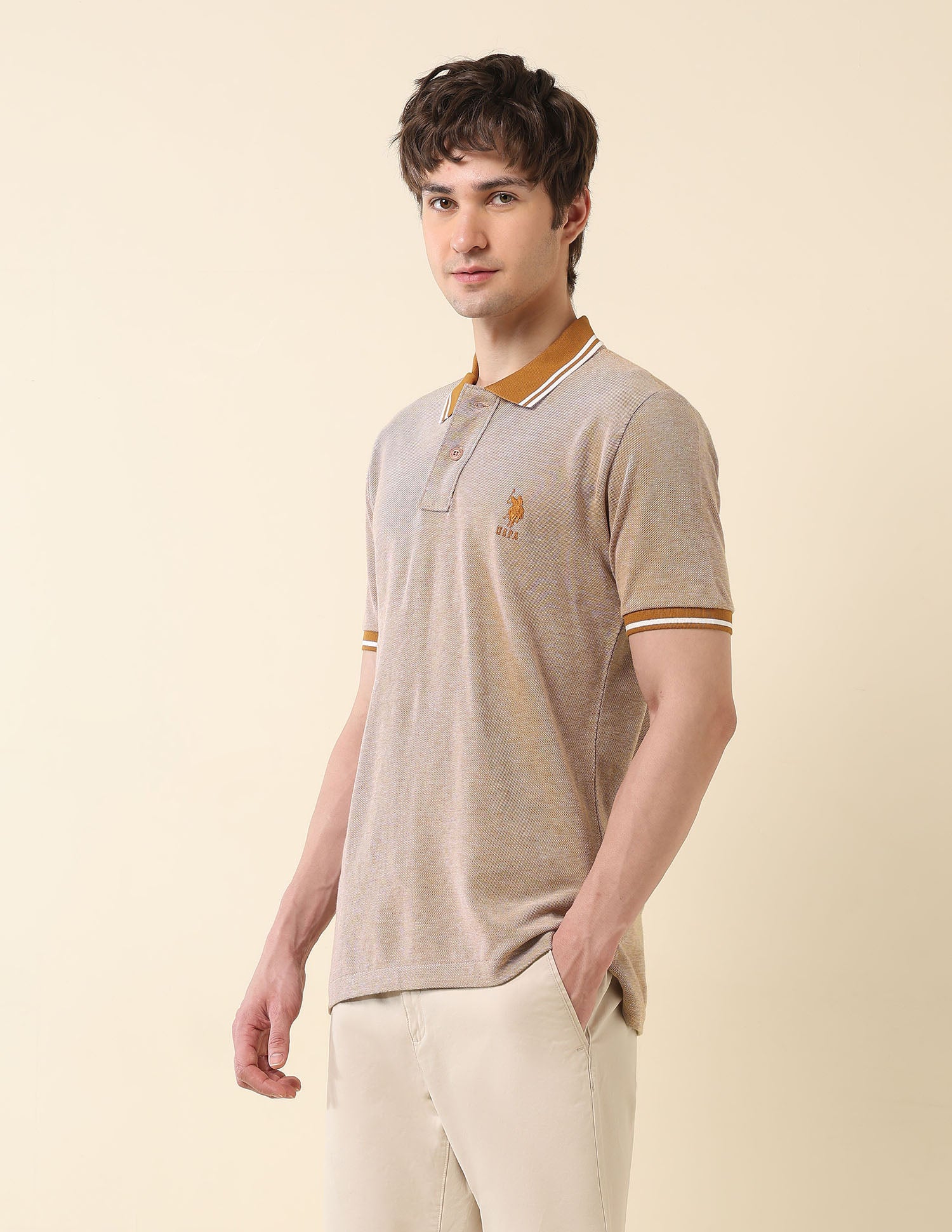 Heathered Classic Polo Shirt - Image 4