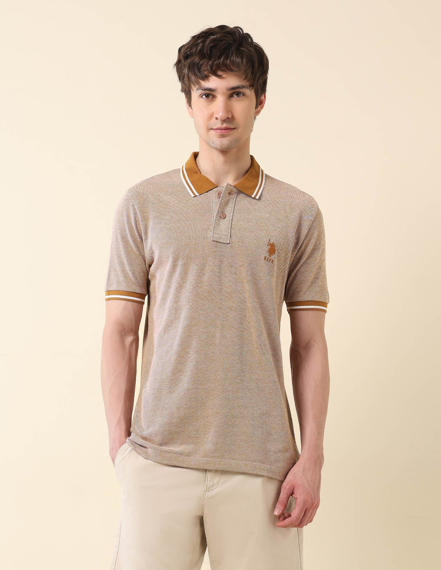 Heathered Classic Polo Shirt - Image 6