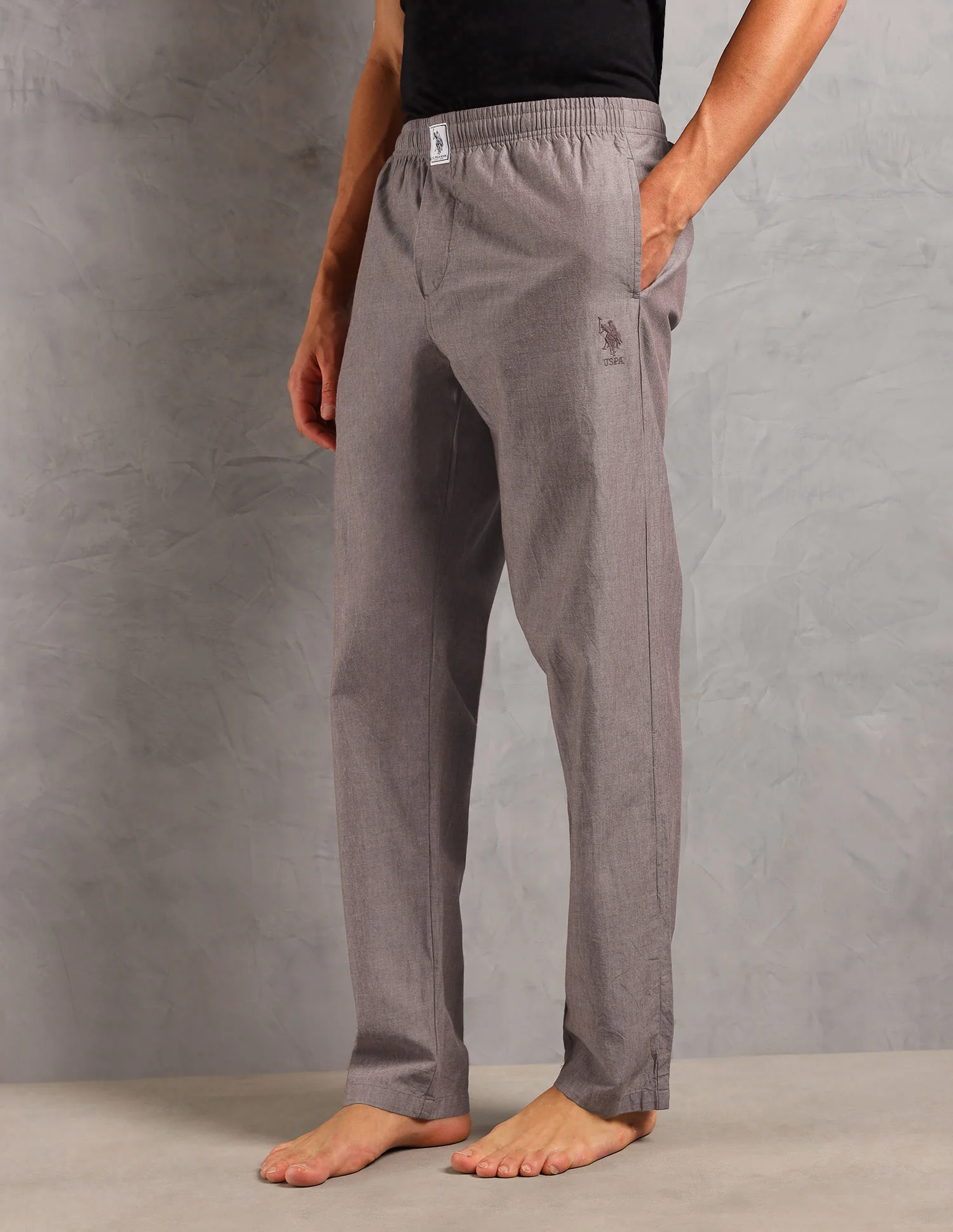Heathered Pure Cotton I658 Lounge Pants - Pack Of 1 - Image 4