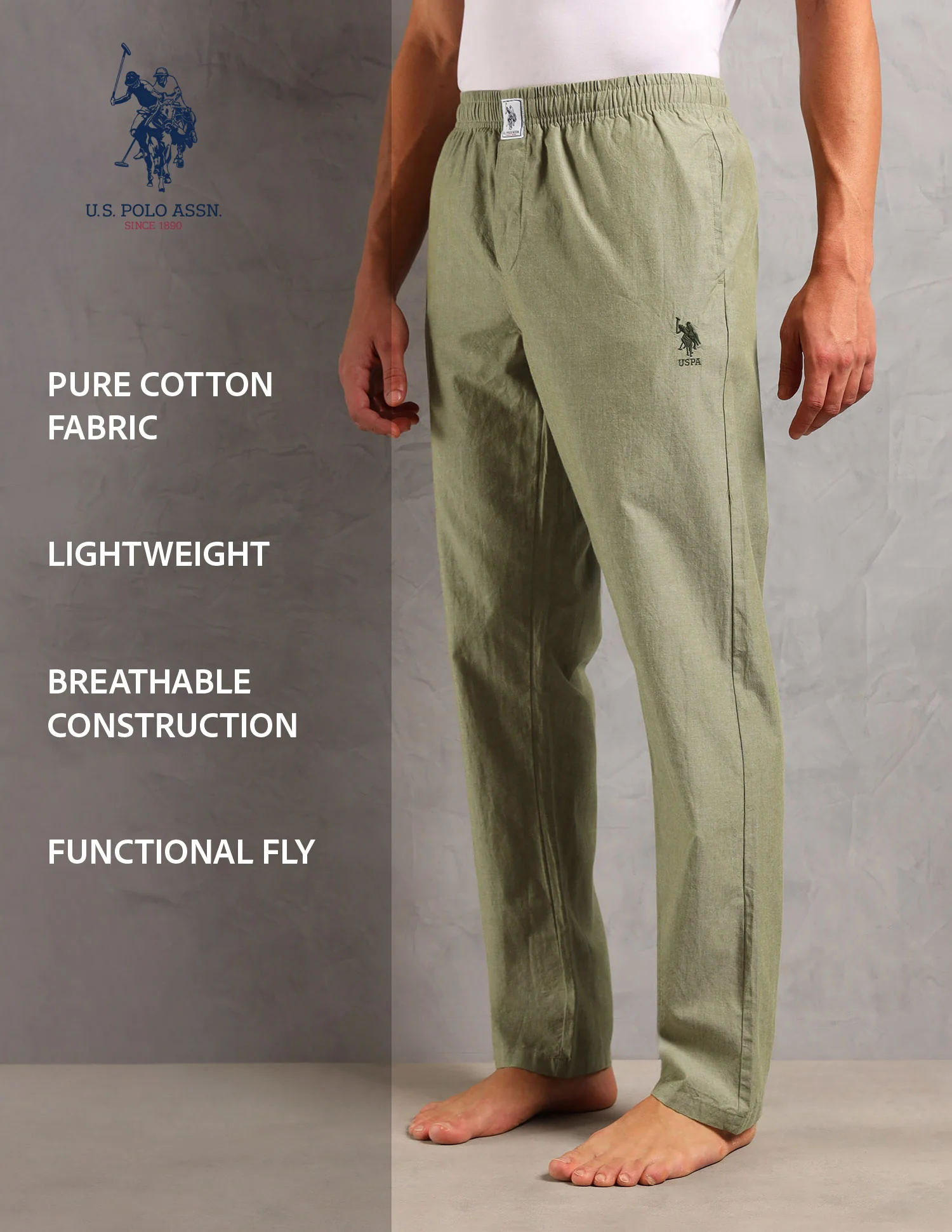 Heathered Pure Cotton I658 Lounge Pants - Pack Of 1 - Image 10