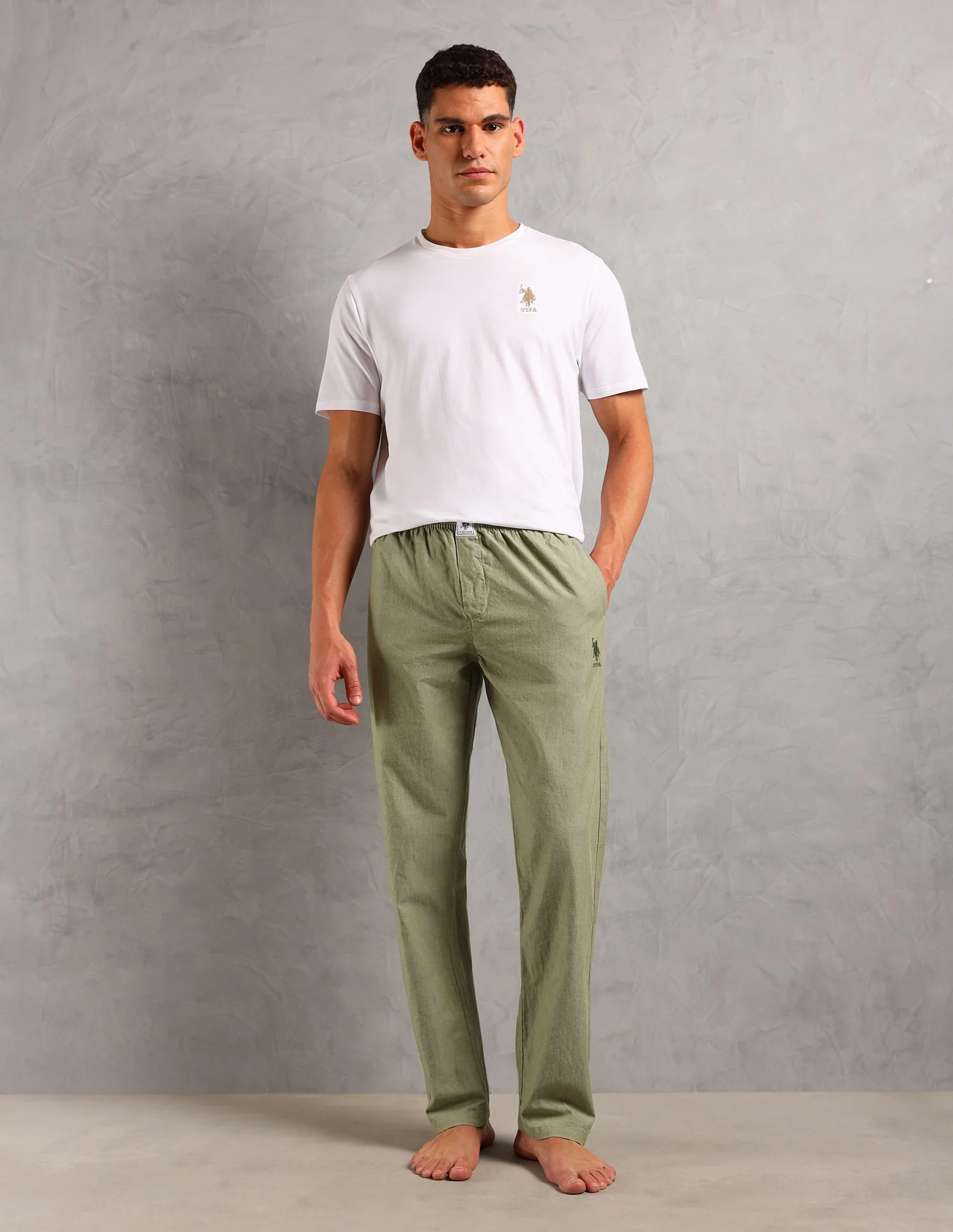 Heathered Pure Cotton I658 Lounge Pants - Pack Of 1 - Image 3