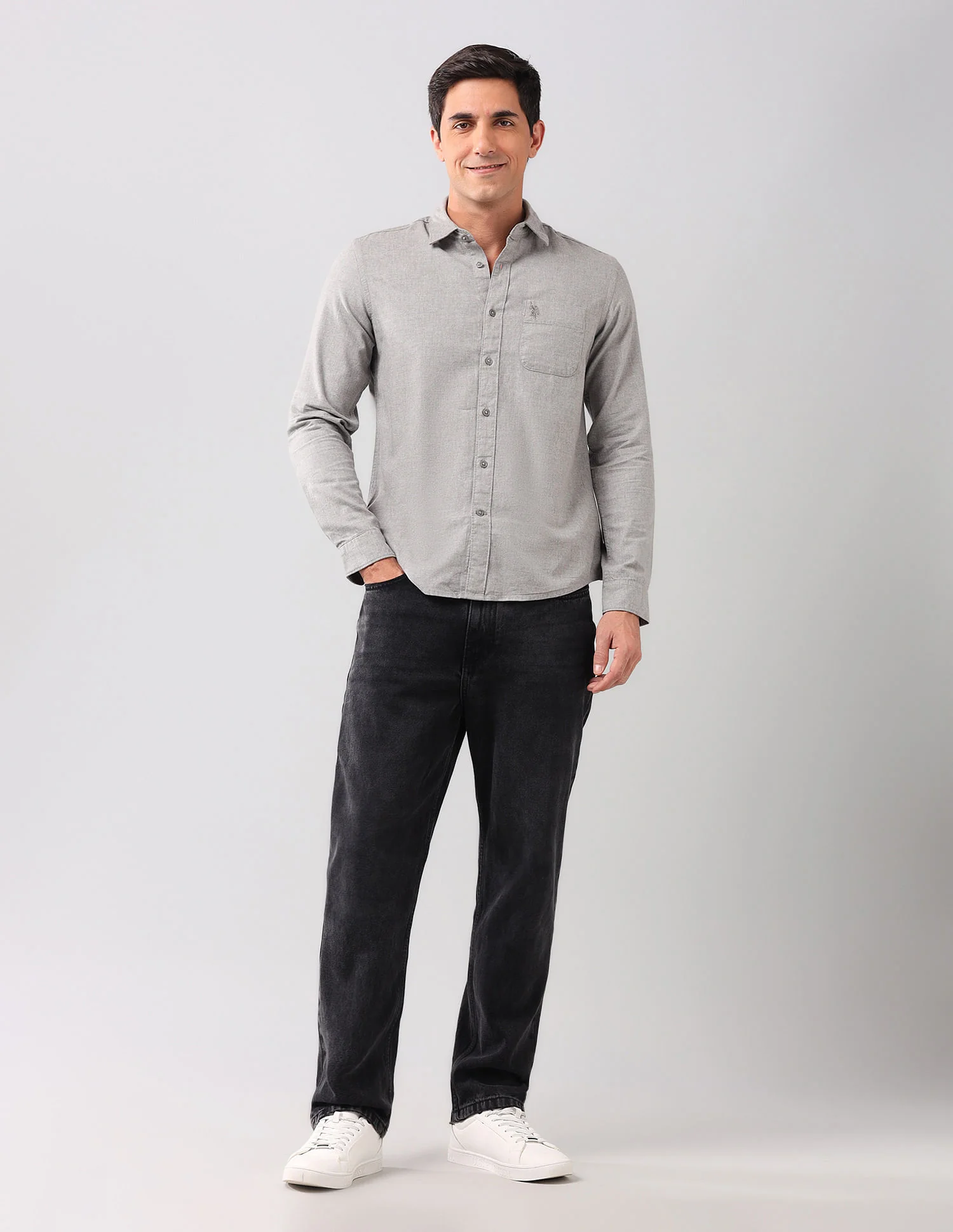 Heathered Pure Cotton Shirt - Image 3