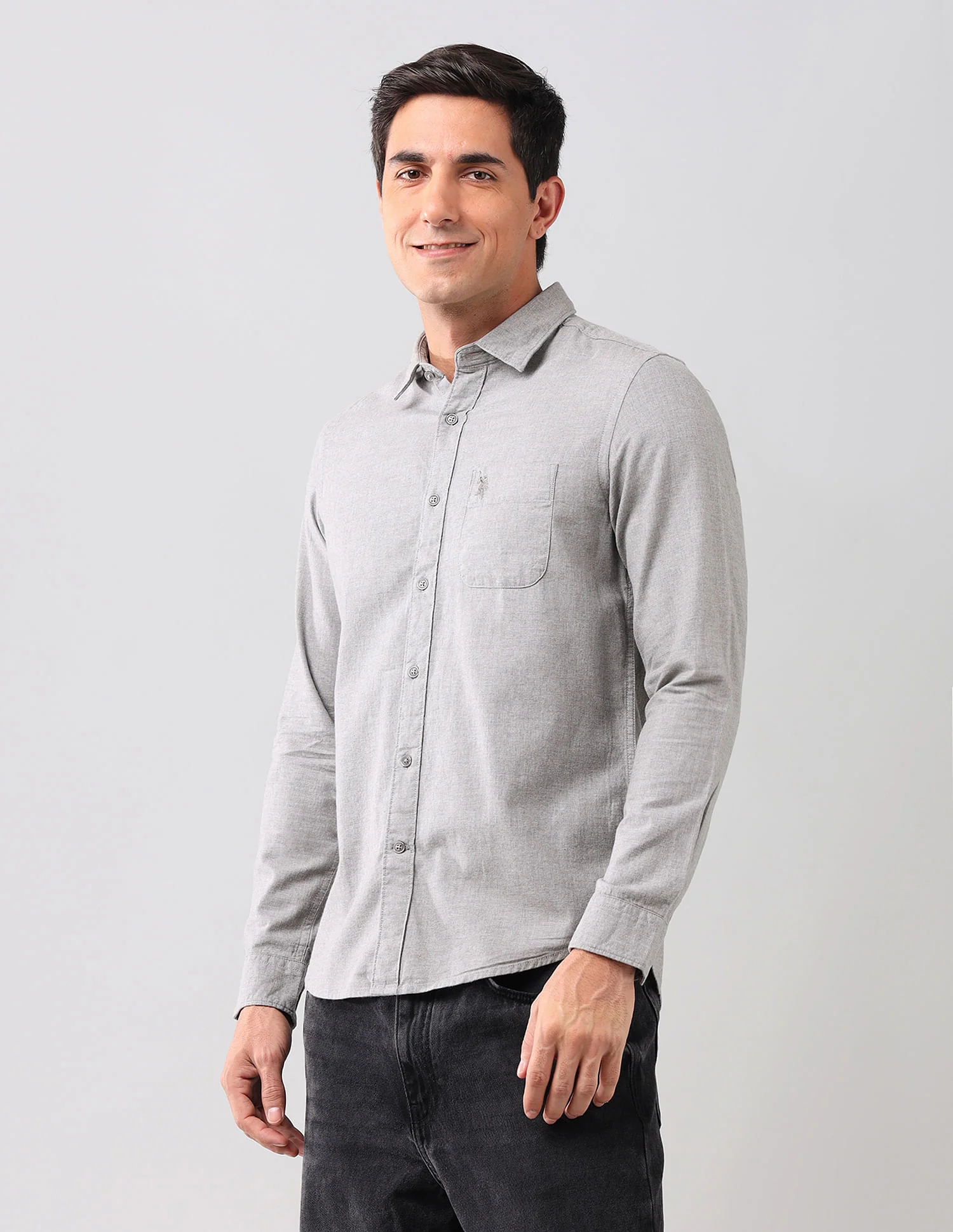 Heathered Pure Cotton Shirt - Image 4