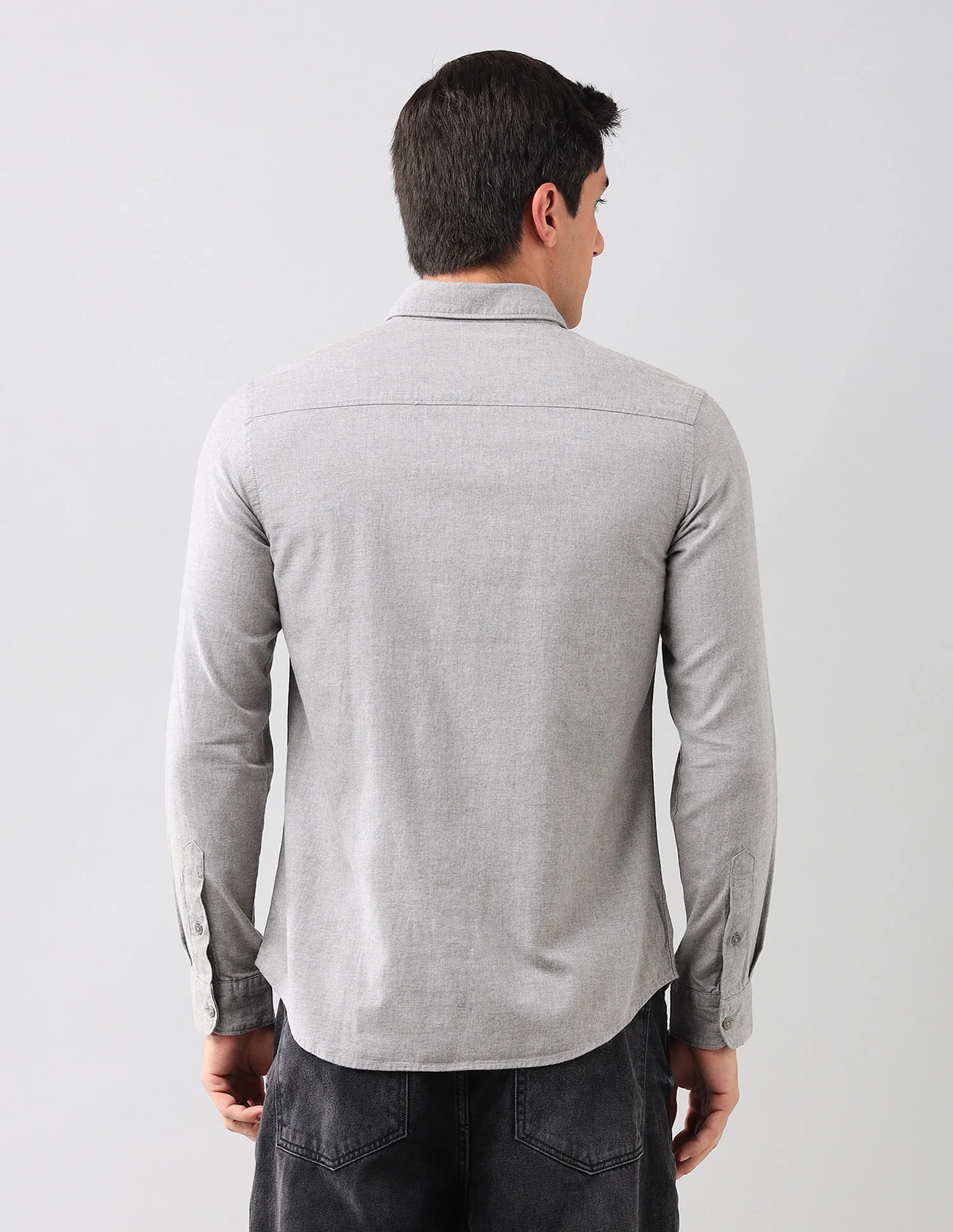 Heathered Pure Cotton Shirt - Image 5