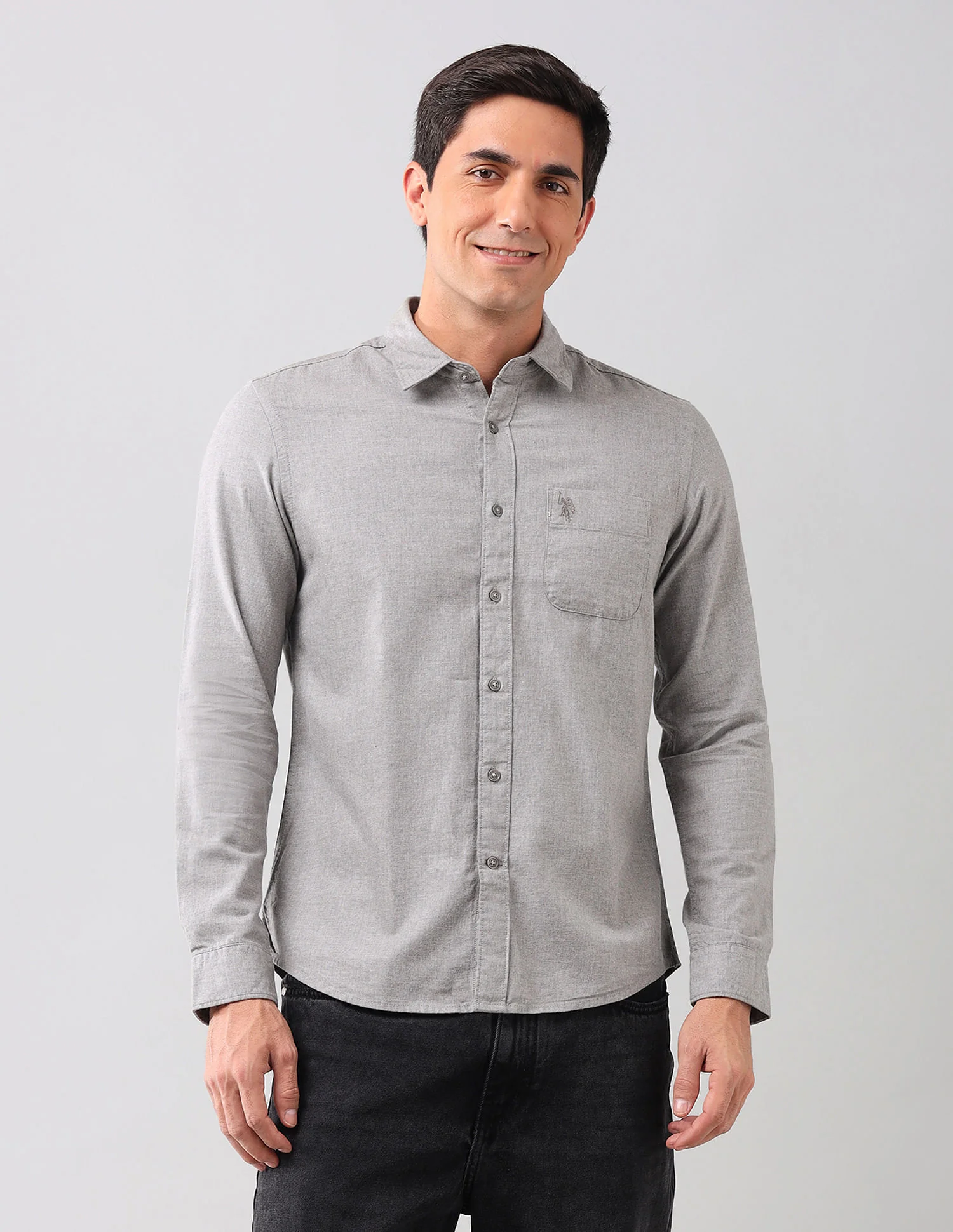 Heathered Pure Cotton Shirt - Image 6
