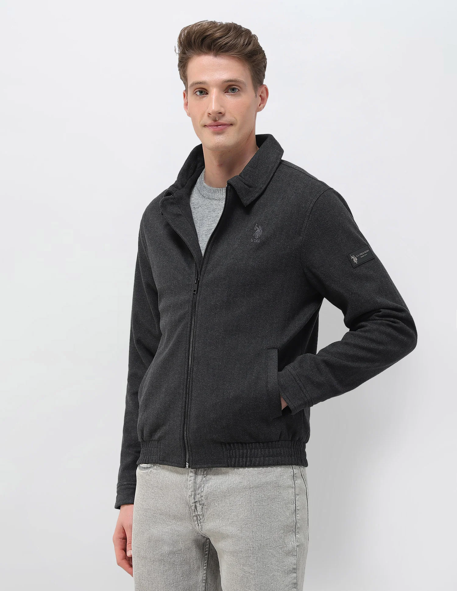 Heathered Regular Fit Jacket - Image 4