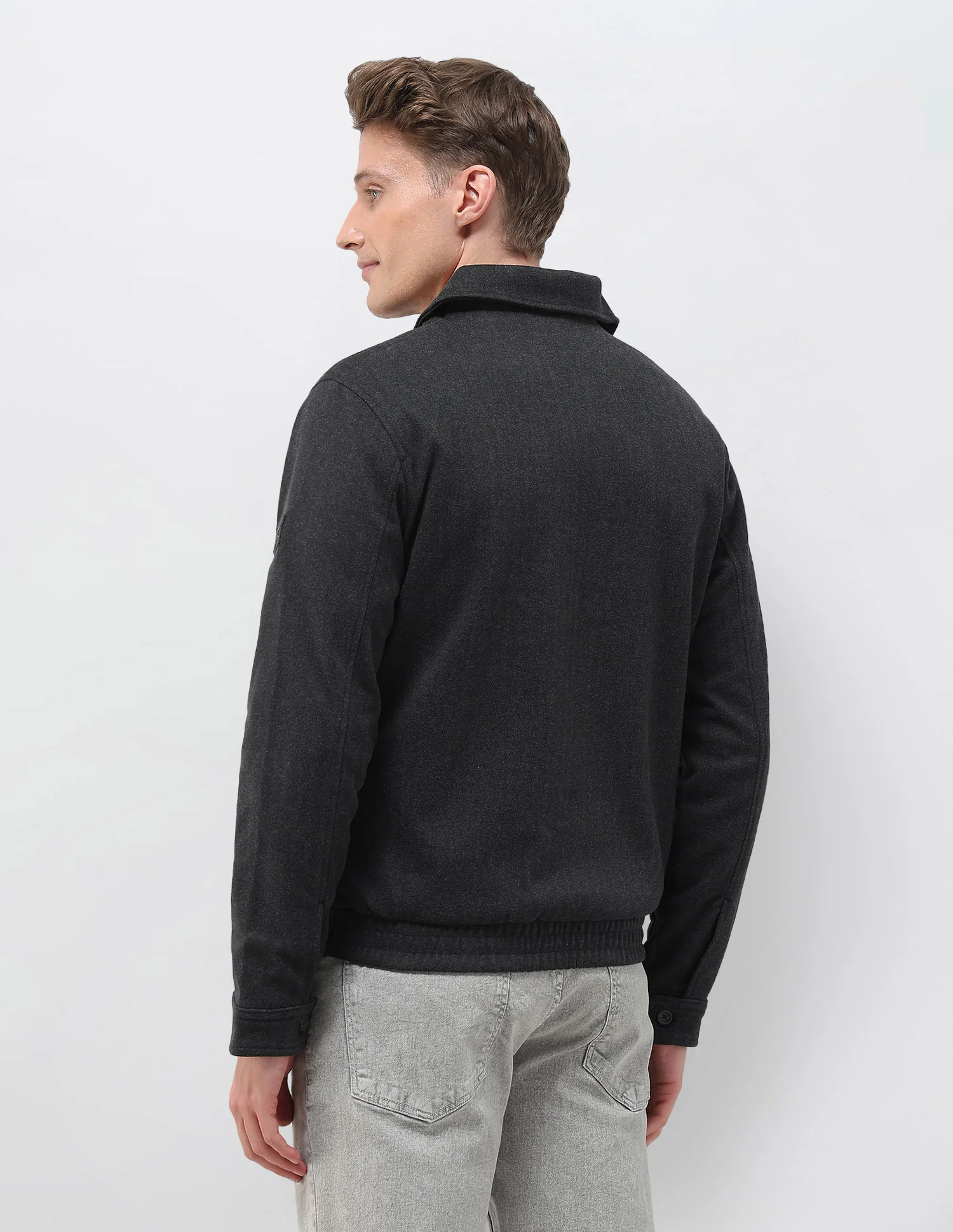 Heathered Regular Fit Jacket - Image 5