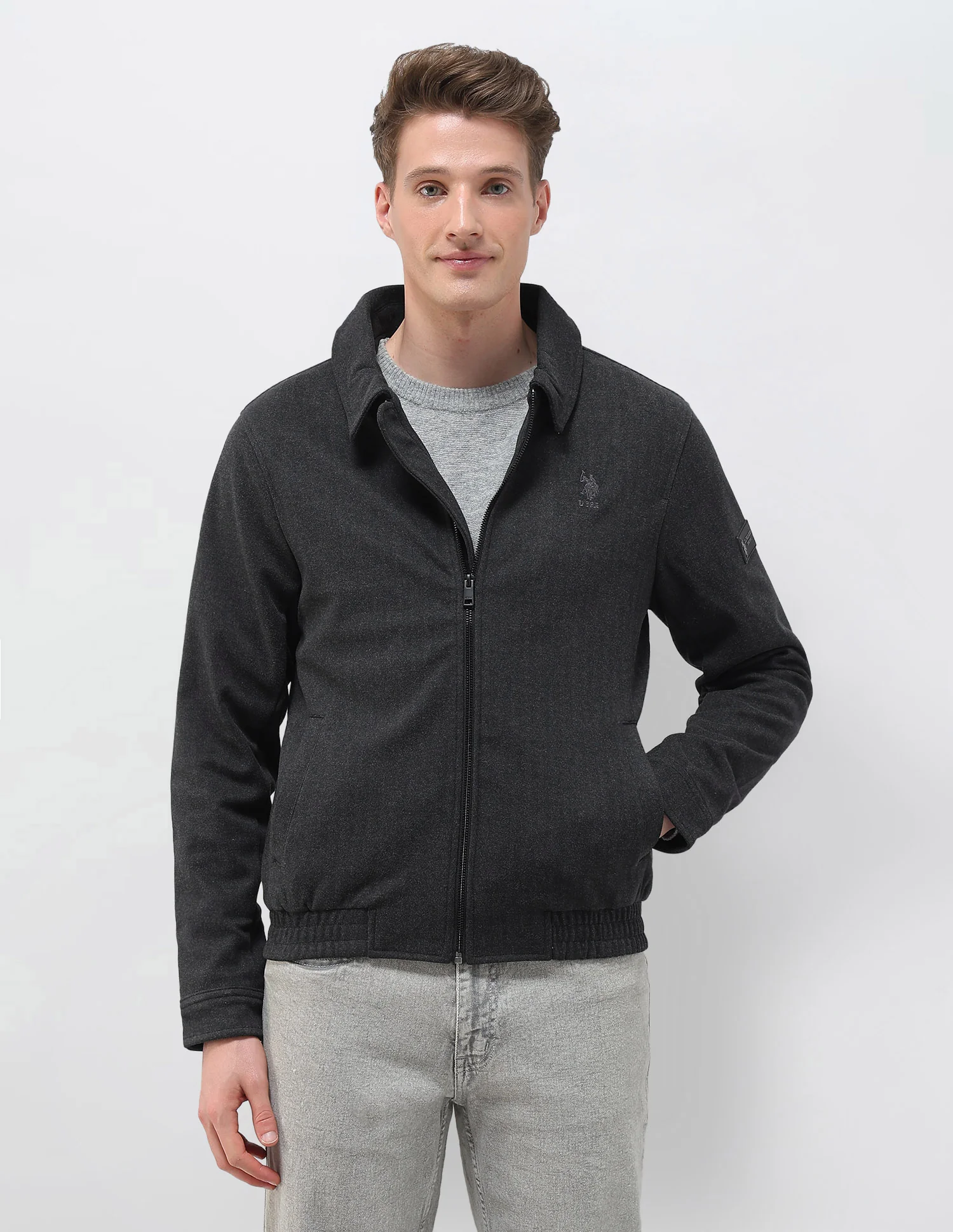 Heathered Regular Fit Jacket - Image 6