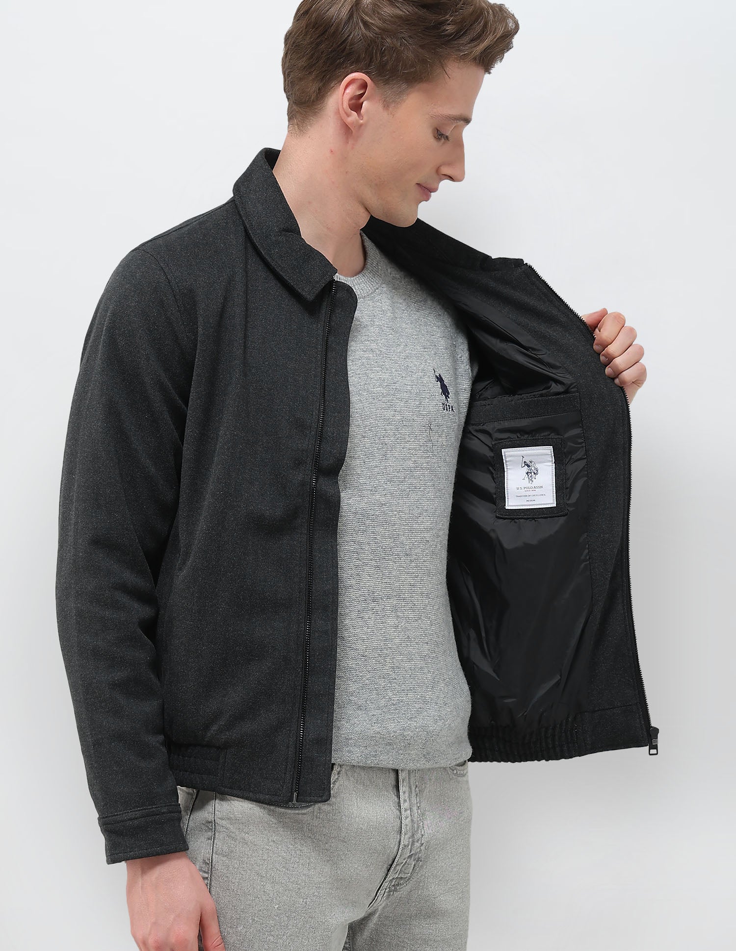 Heathered Regular Fit Jacket - Image 9