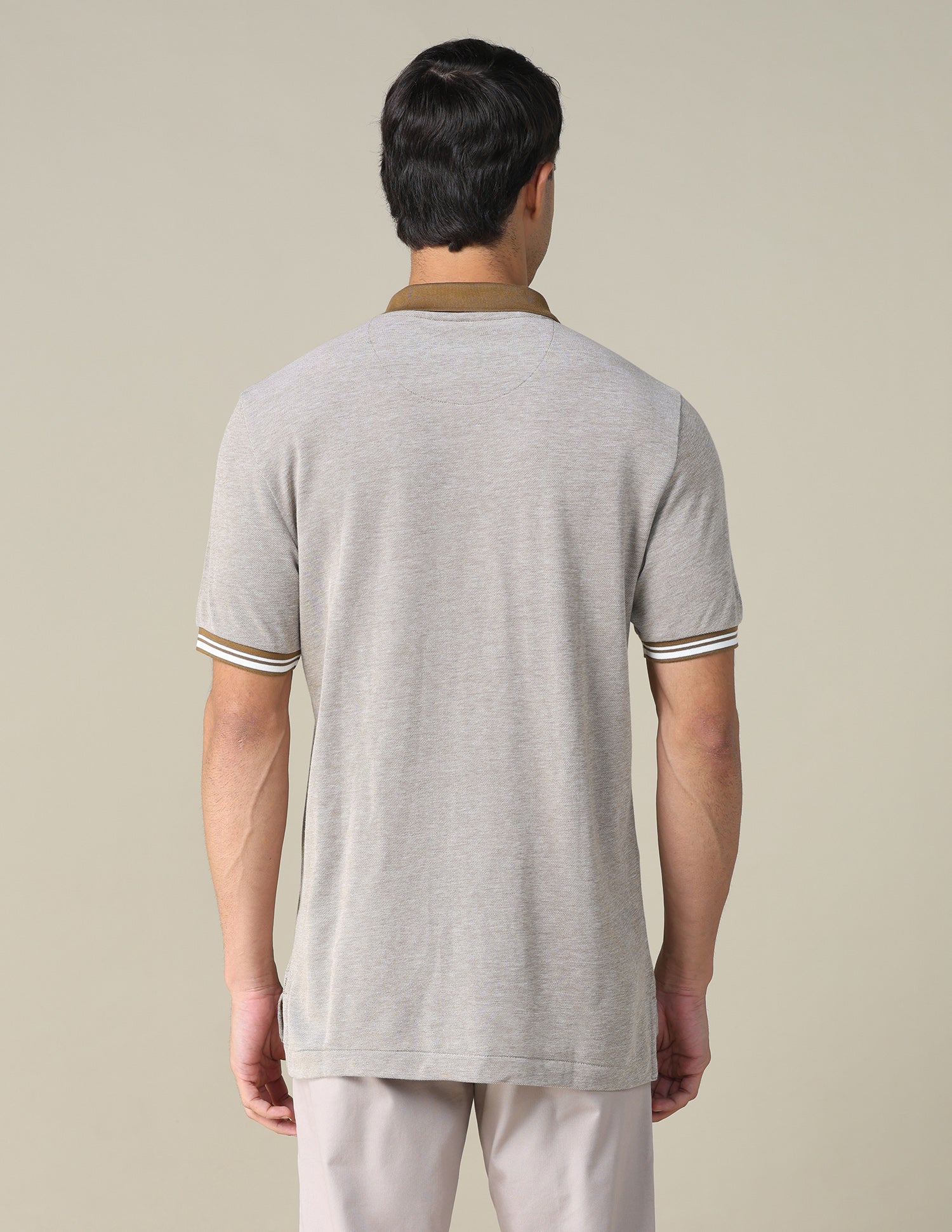 Heathered Regular Fit Polo Shirt - Image 5