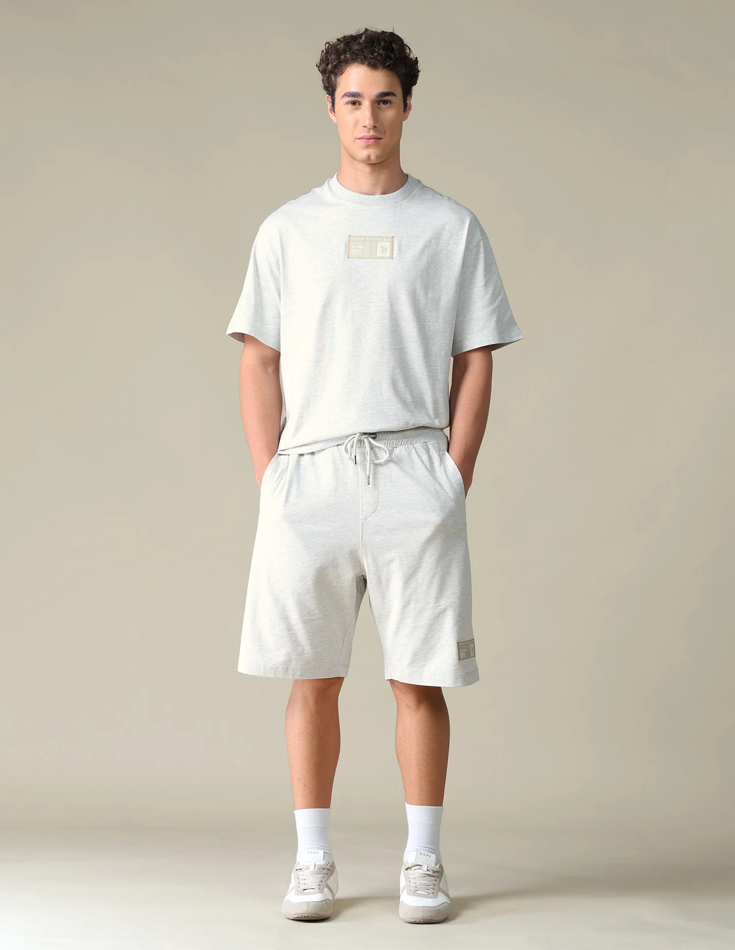 Heathered Regular Fit Shorts - Image 3