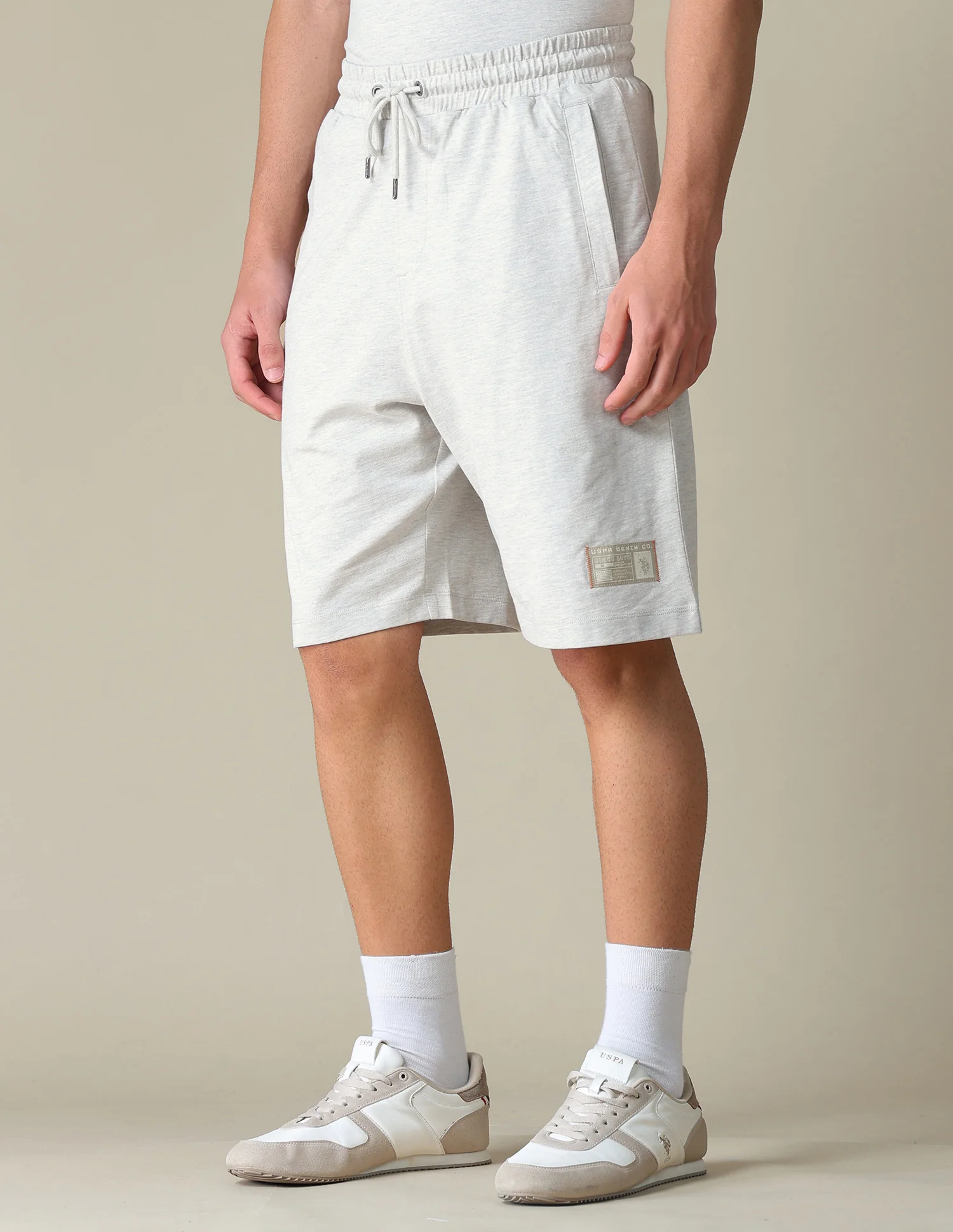 Heathered Regular Fit Shorts - Image 4