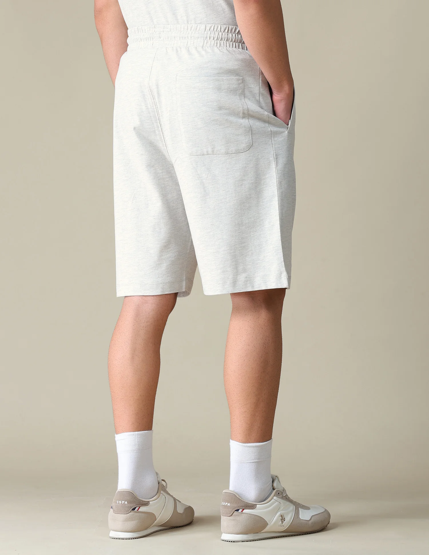 Heathered Regular Fit Shorts - Image 5