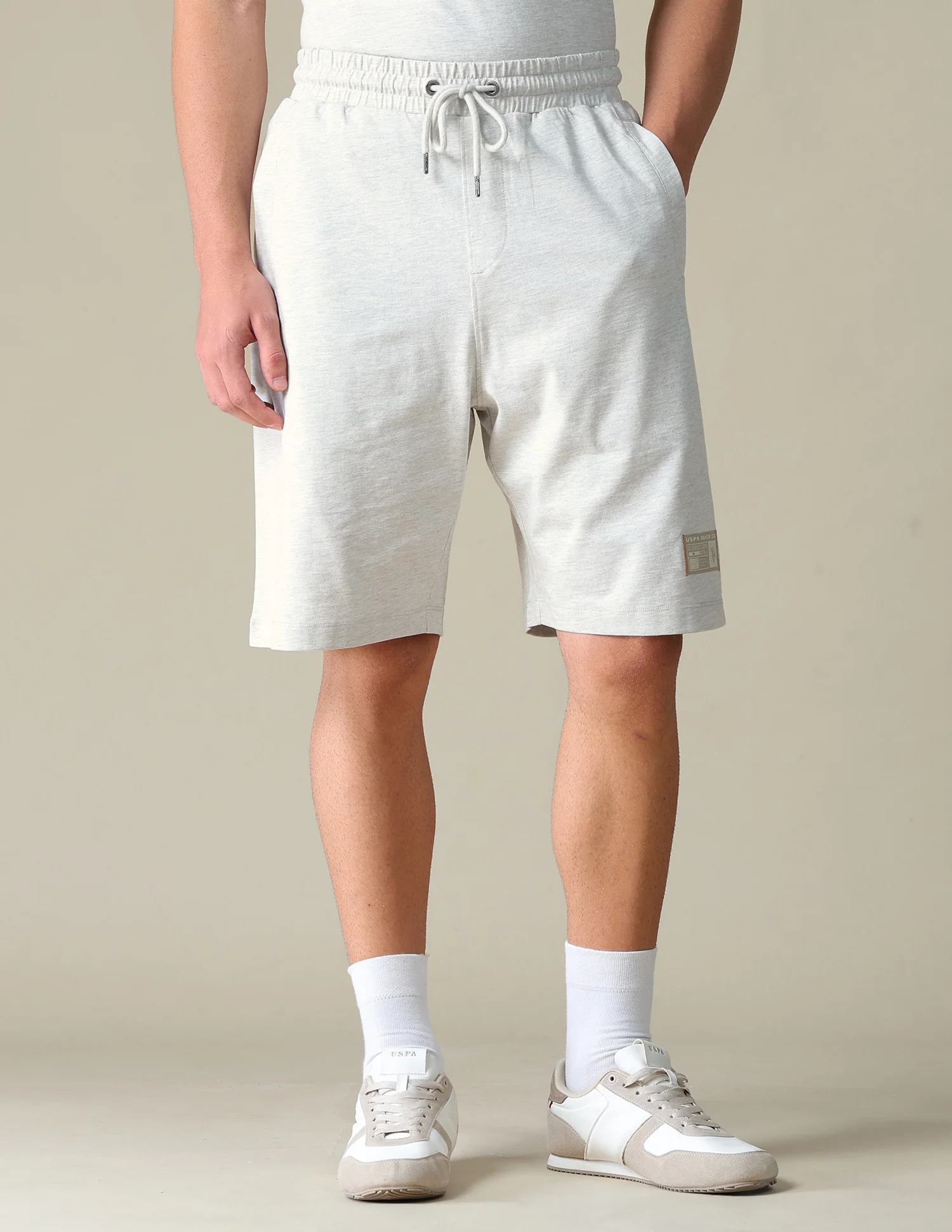 Heathered Regular Fit Shorts - Image 6