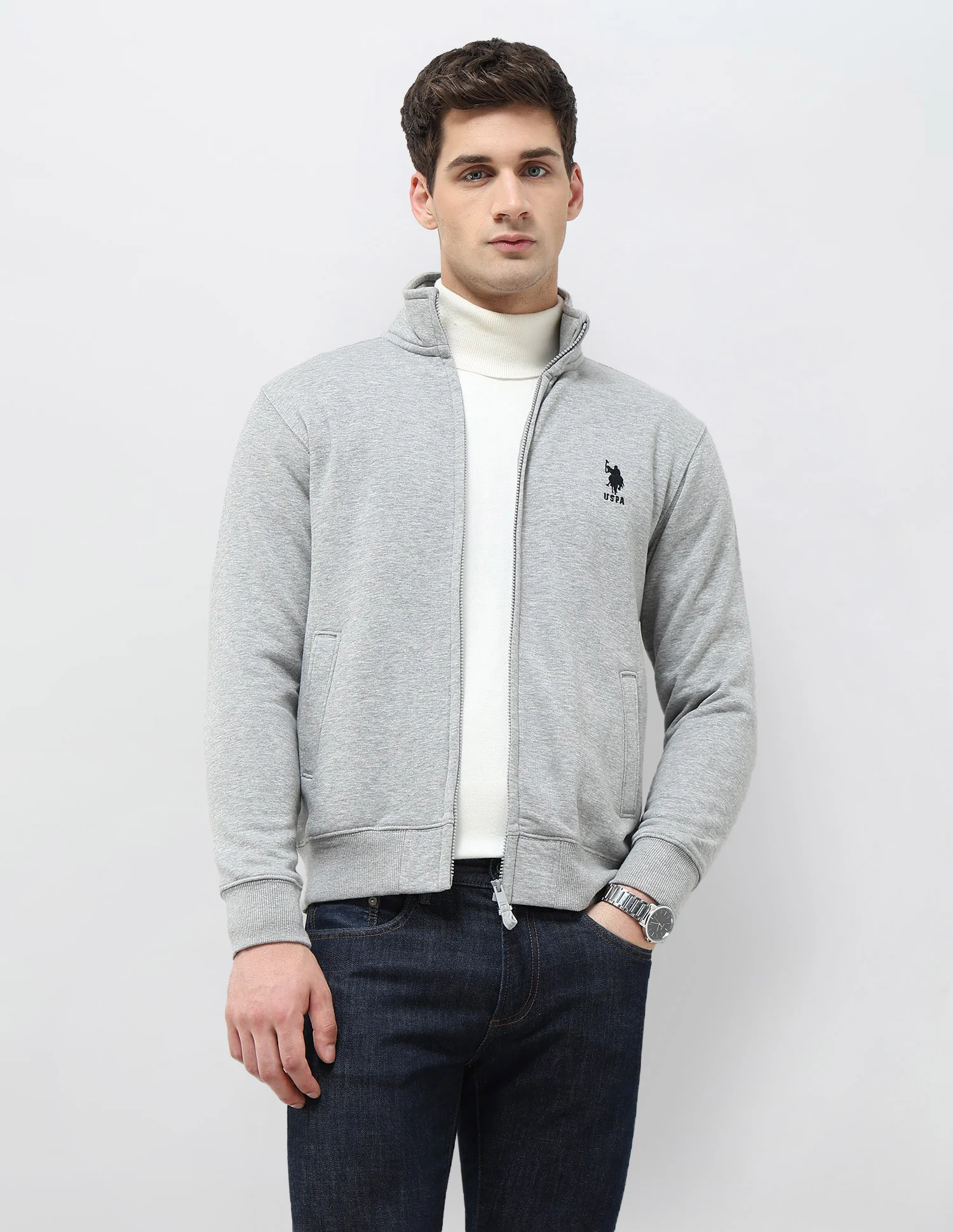 Heathered Regular Fit Sweatshirt