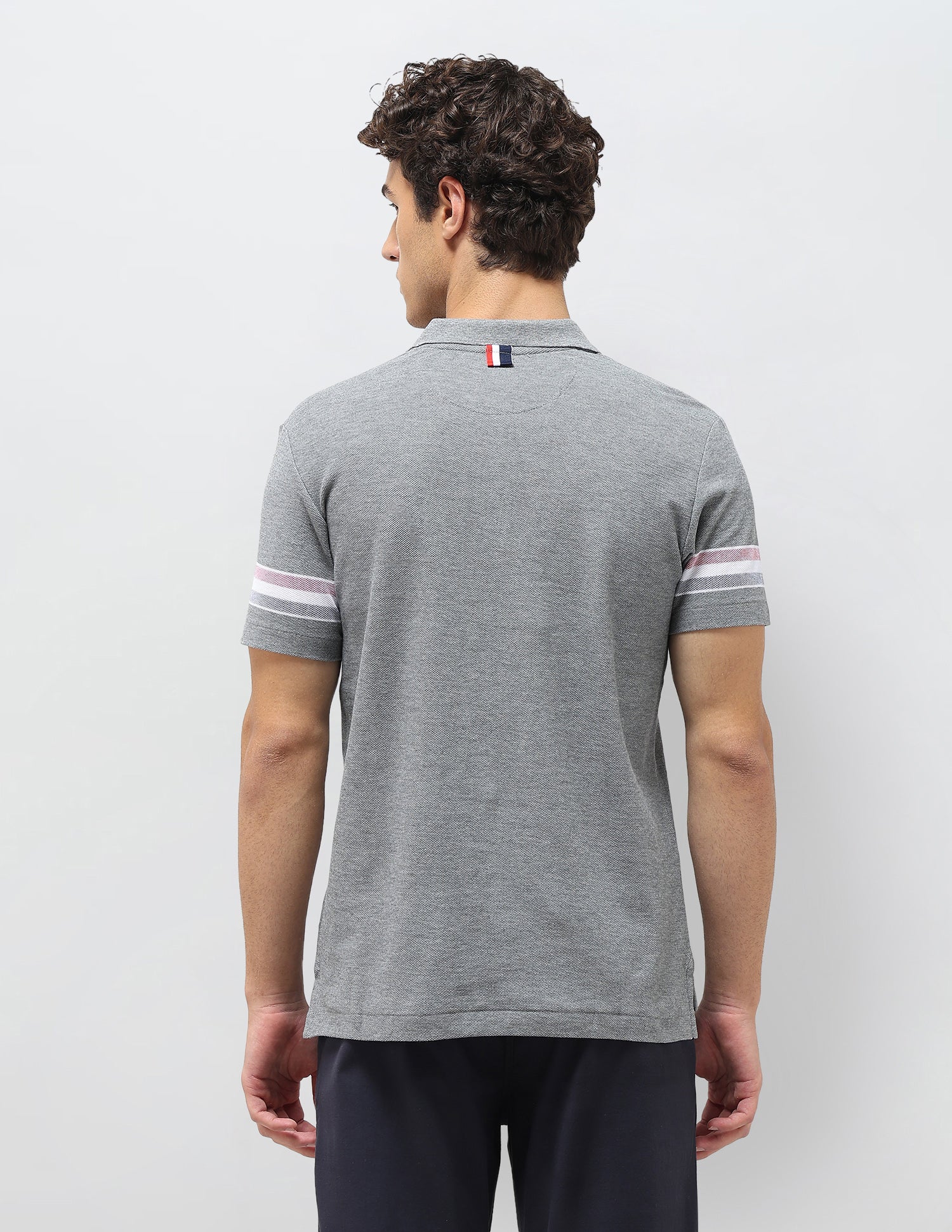 Heathered Slim Fit Polo Shirt - Image 5