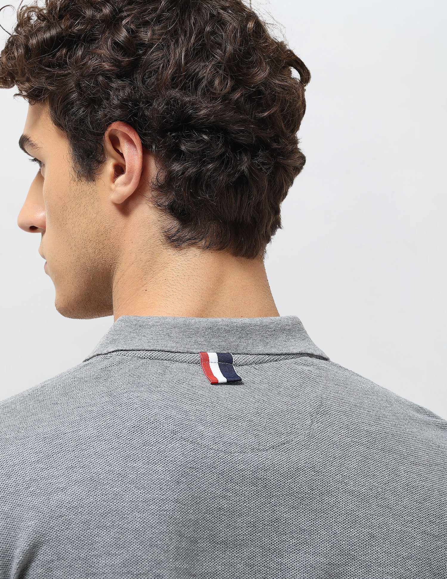 Heathered Slim Fit Polo Shirt - Image 8