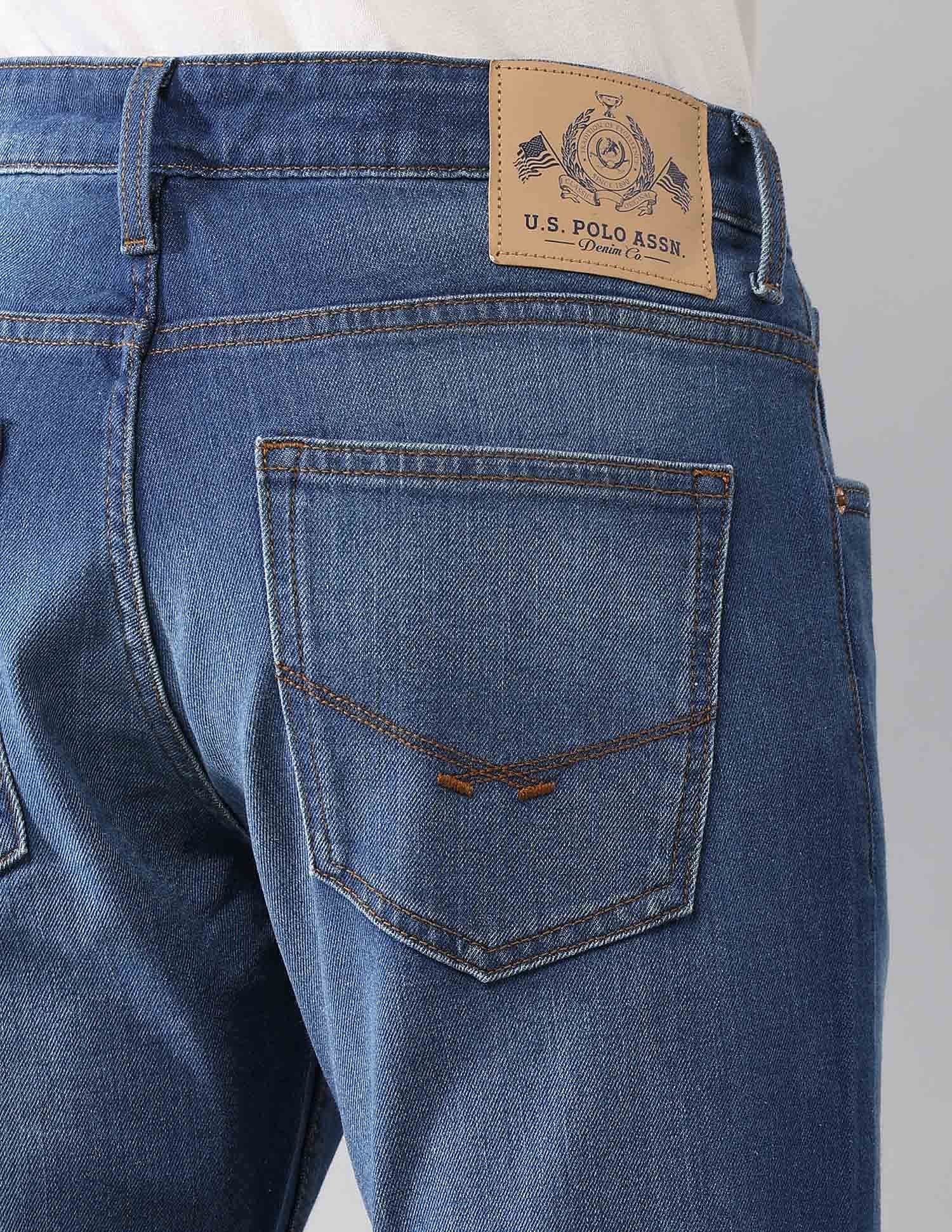 Henry Skinny Cropped Fit Blue Jeans - Image 8