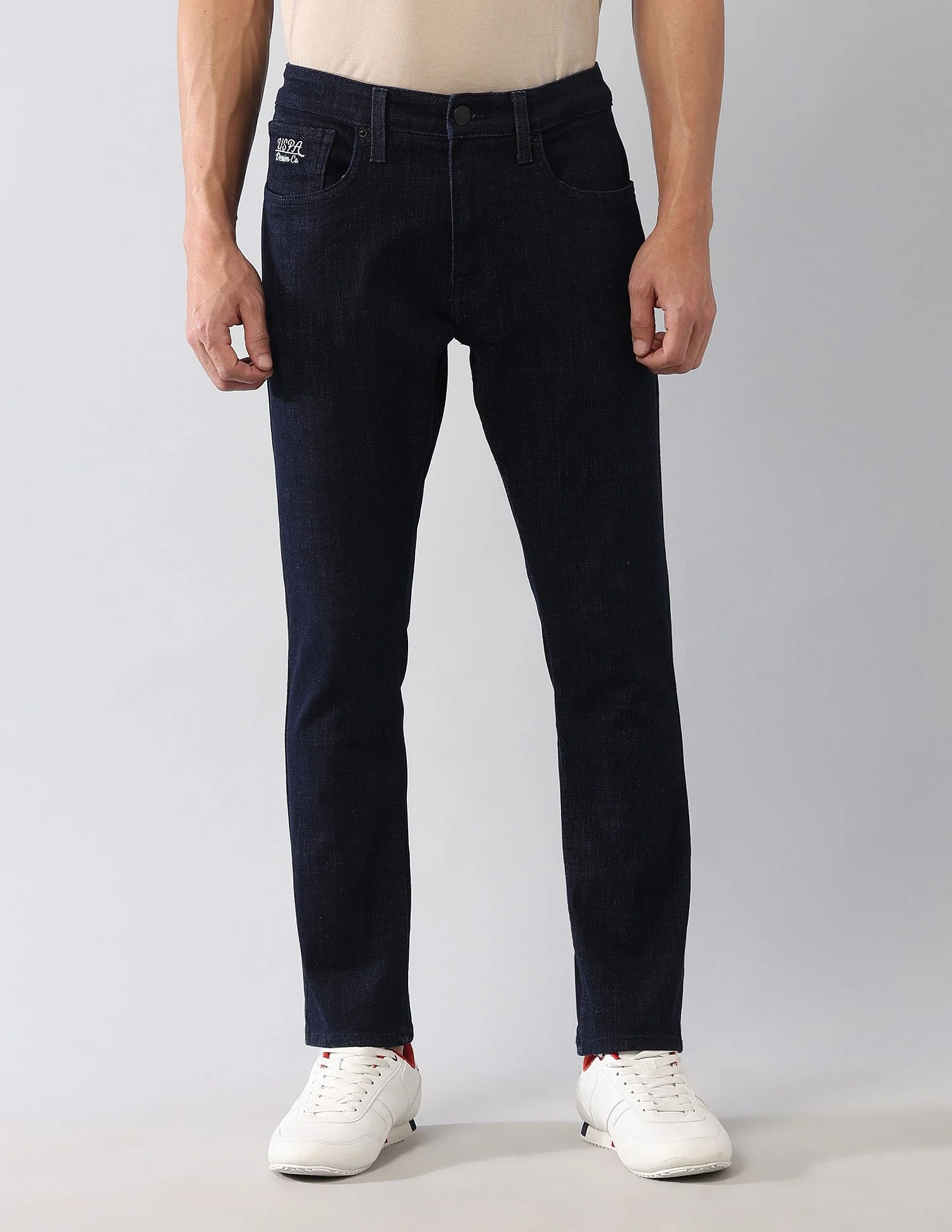 Henry Skinny Cropped Fit Blue Jeans - Image 6