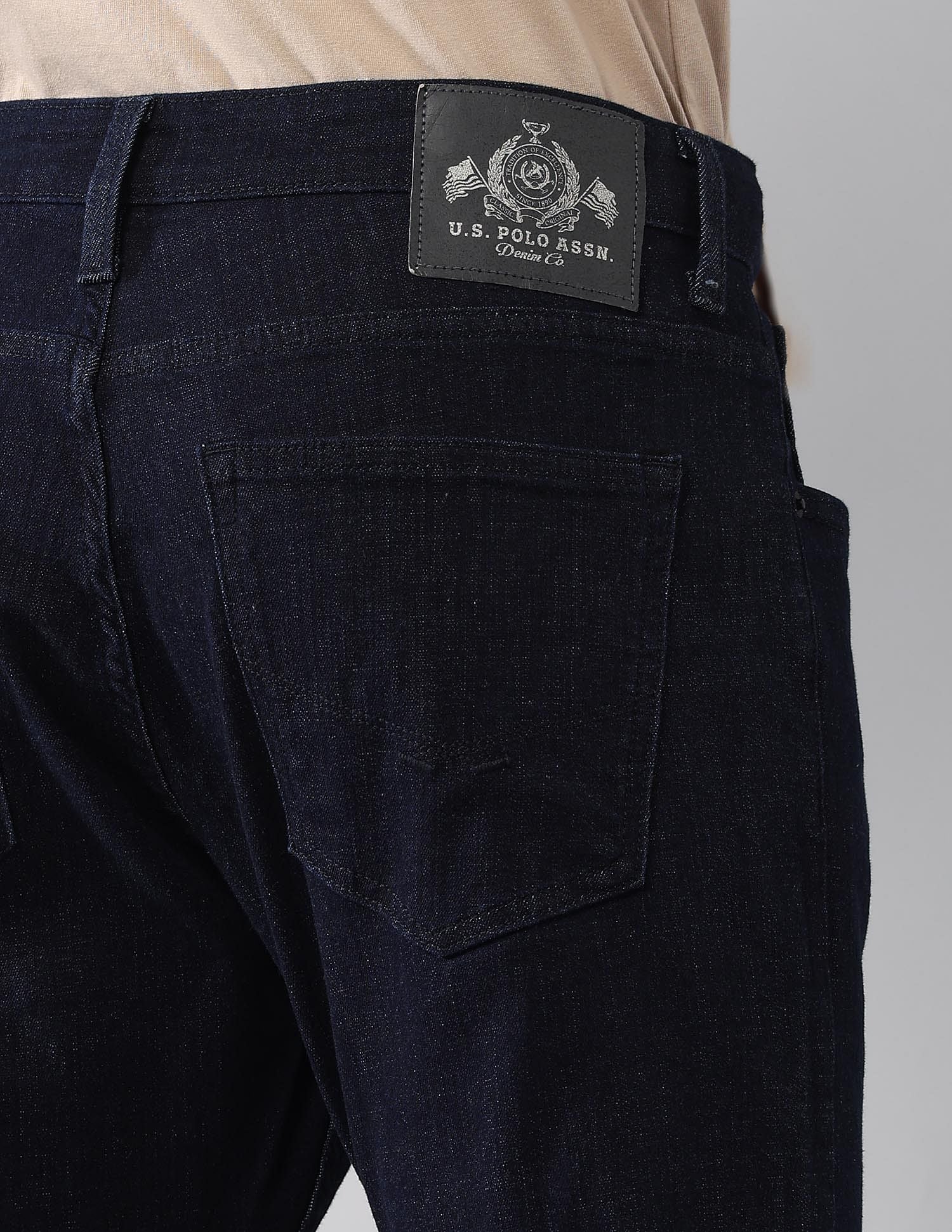 Henry Skinny Cropped Fit Blue Jeans - Image 8