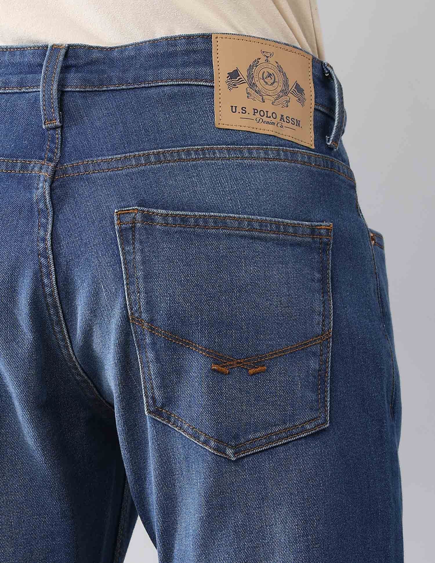 Henry Skinny Cropped Fit Blue Jeans - Image 8