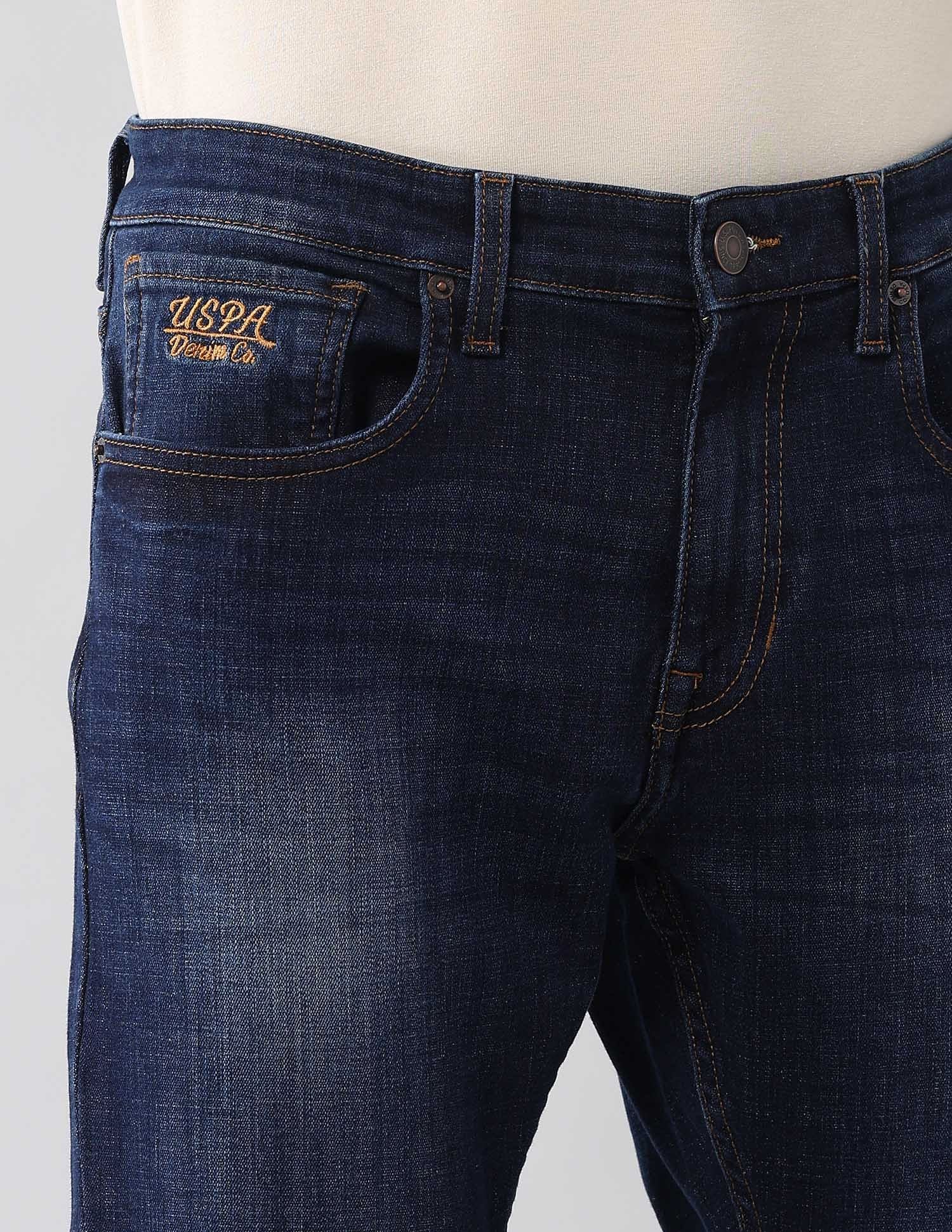 Henry Skinny Cropped Fit Blue Jeans - Image 7