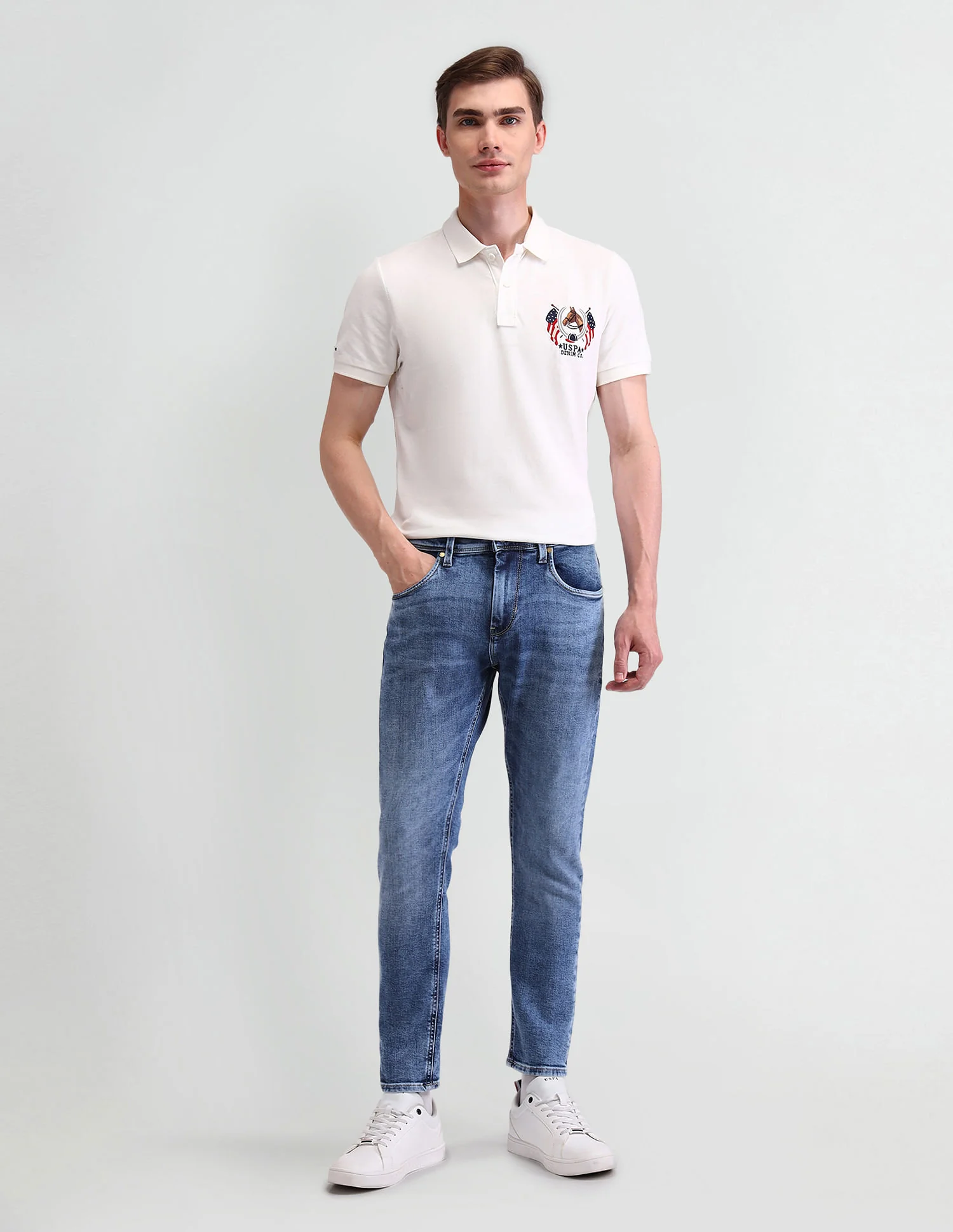 Henry Tapered Blue Jeans - Image 3